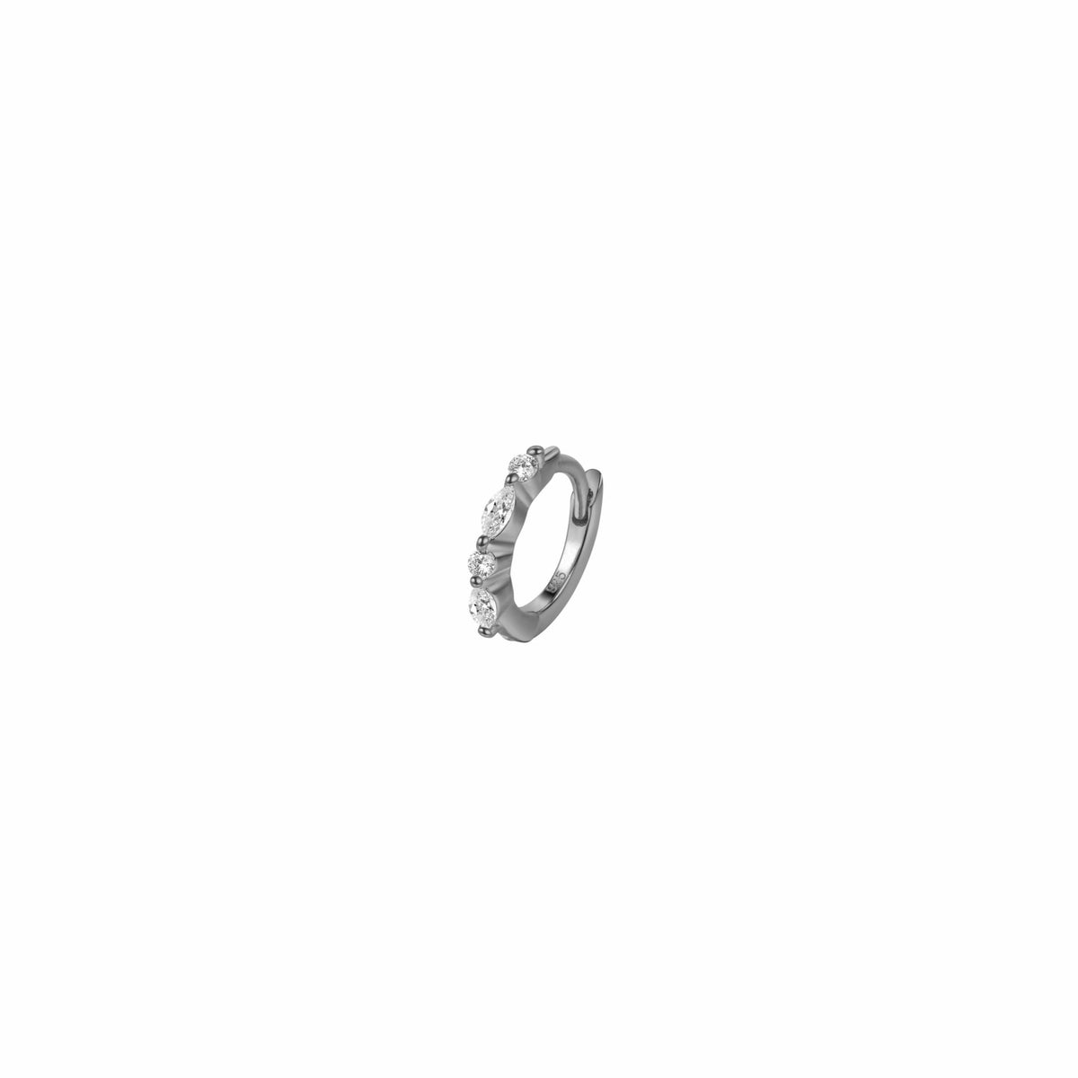 Aro Mini Marquise Plata - Piedra de Toque