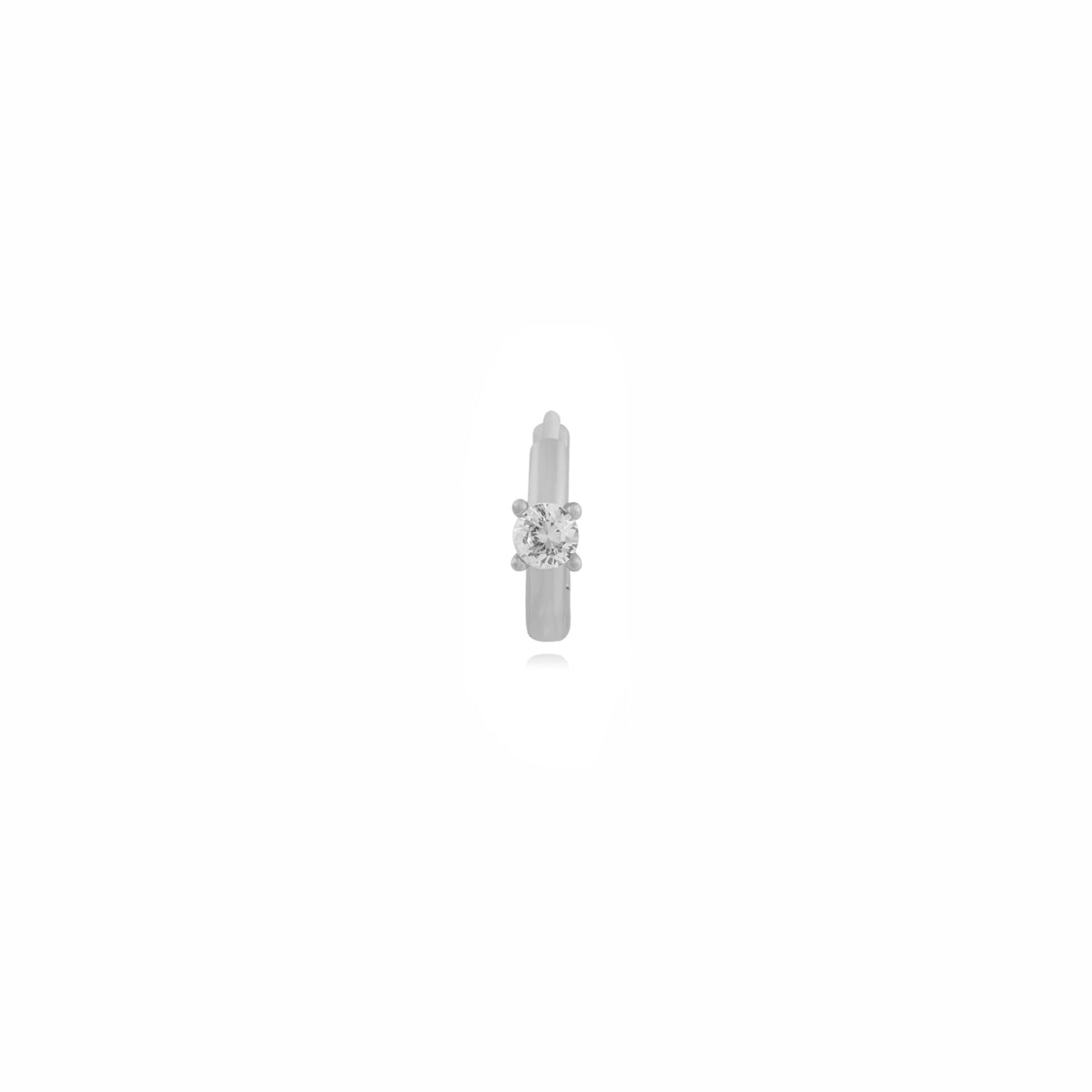 Aro Mini Solitario Plata - Piedra de Toque