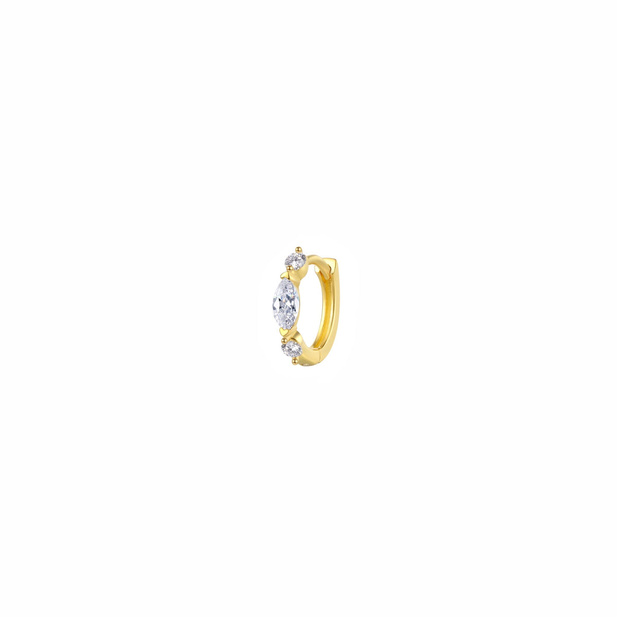 Aro Tres Marquise Oro - Piedra de Toque