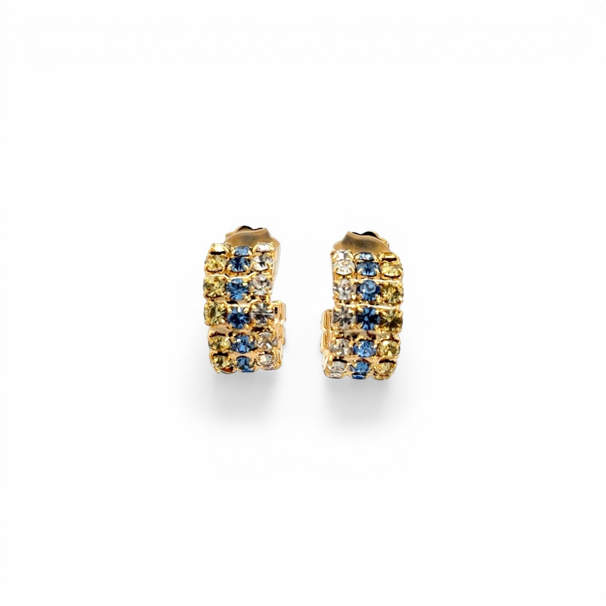 Aros Banda Azul, Jonquil y Cristal - Piedra de Toque