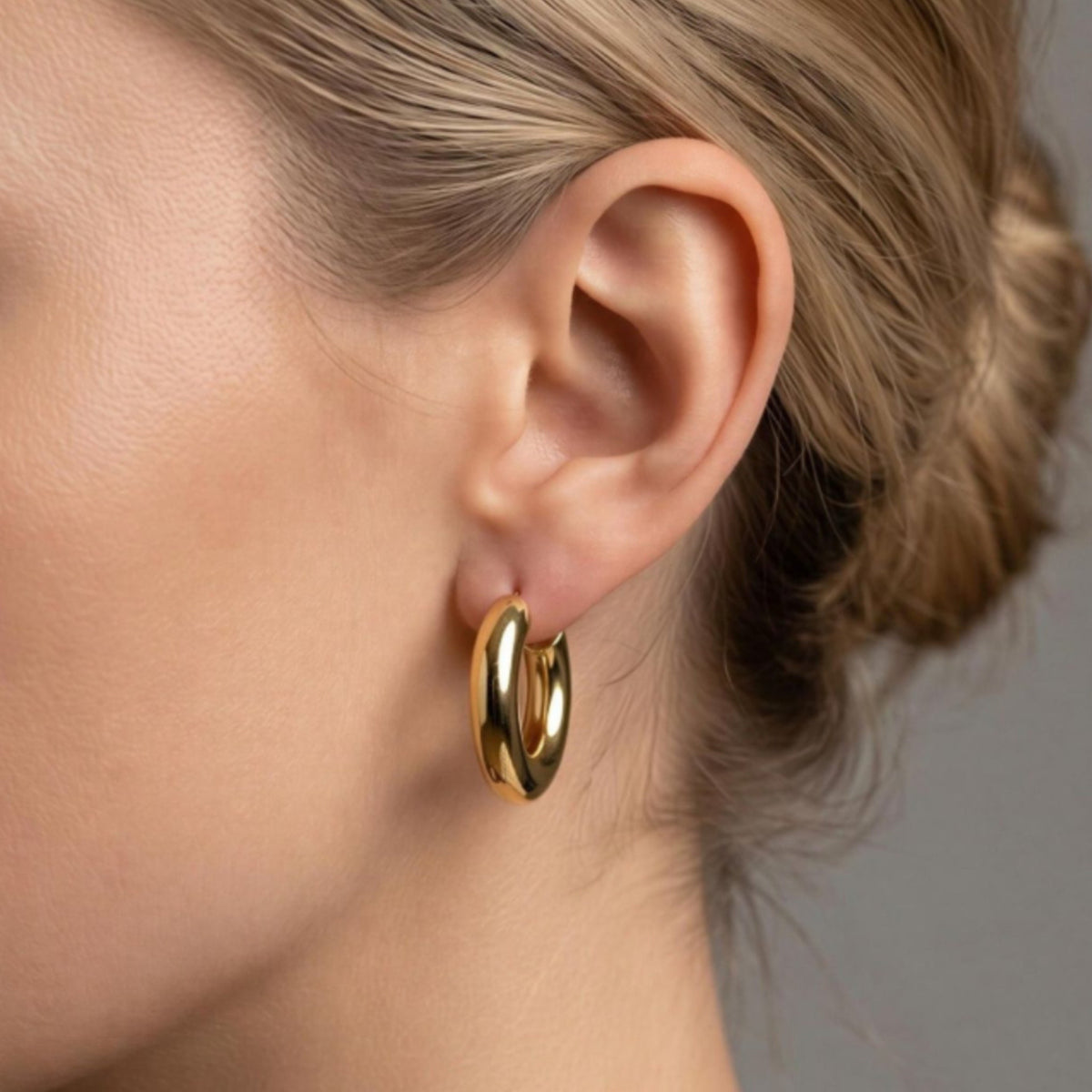 Aros Chunky Oro - Piedra de Toque