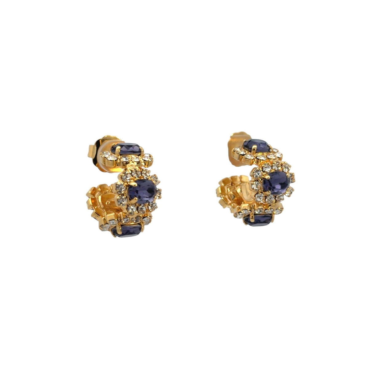 Aros Imperial Velvet y Cristal - Piedra de Toque