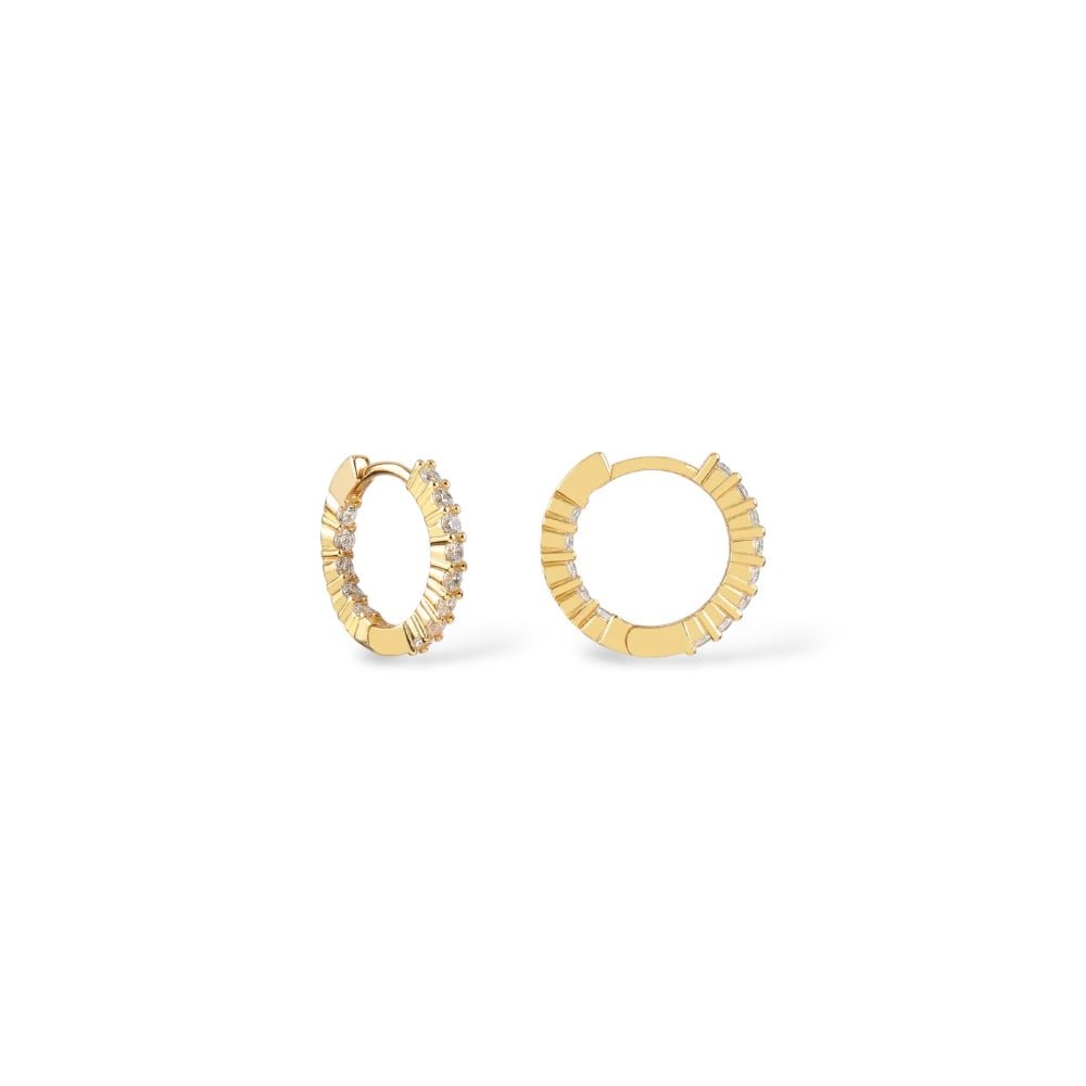 Aros Soleil Textura Oro - Piedra de Toque