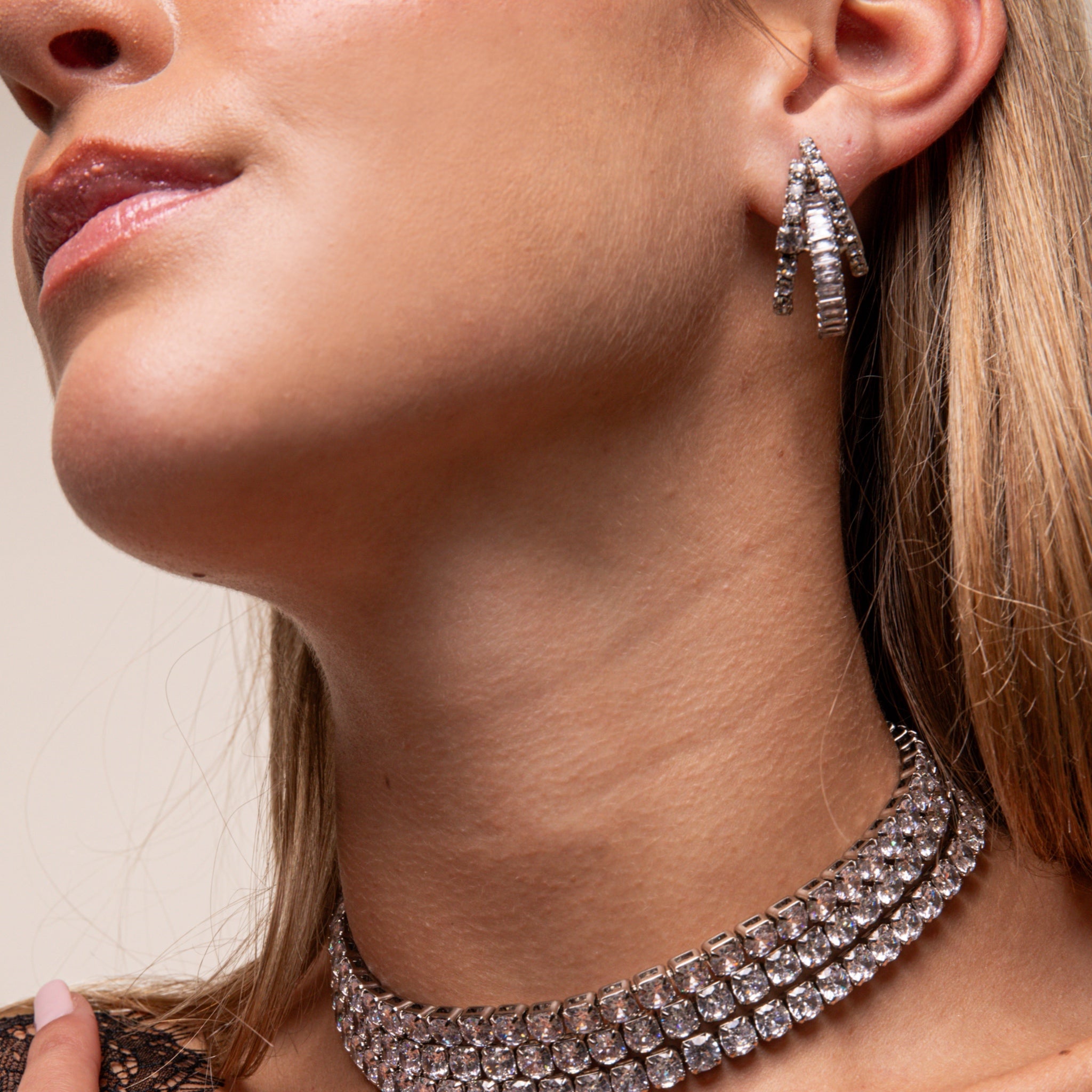 Aros Vértice Cristales Plata - Piedra de Toque