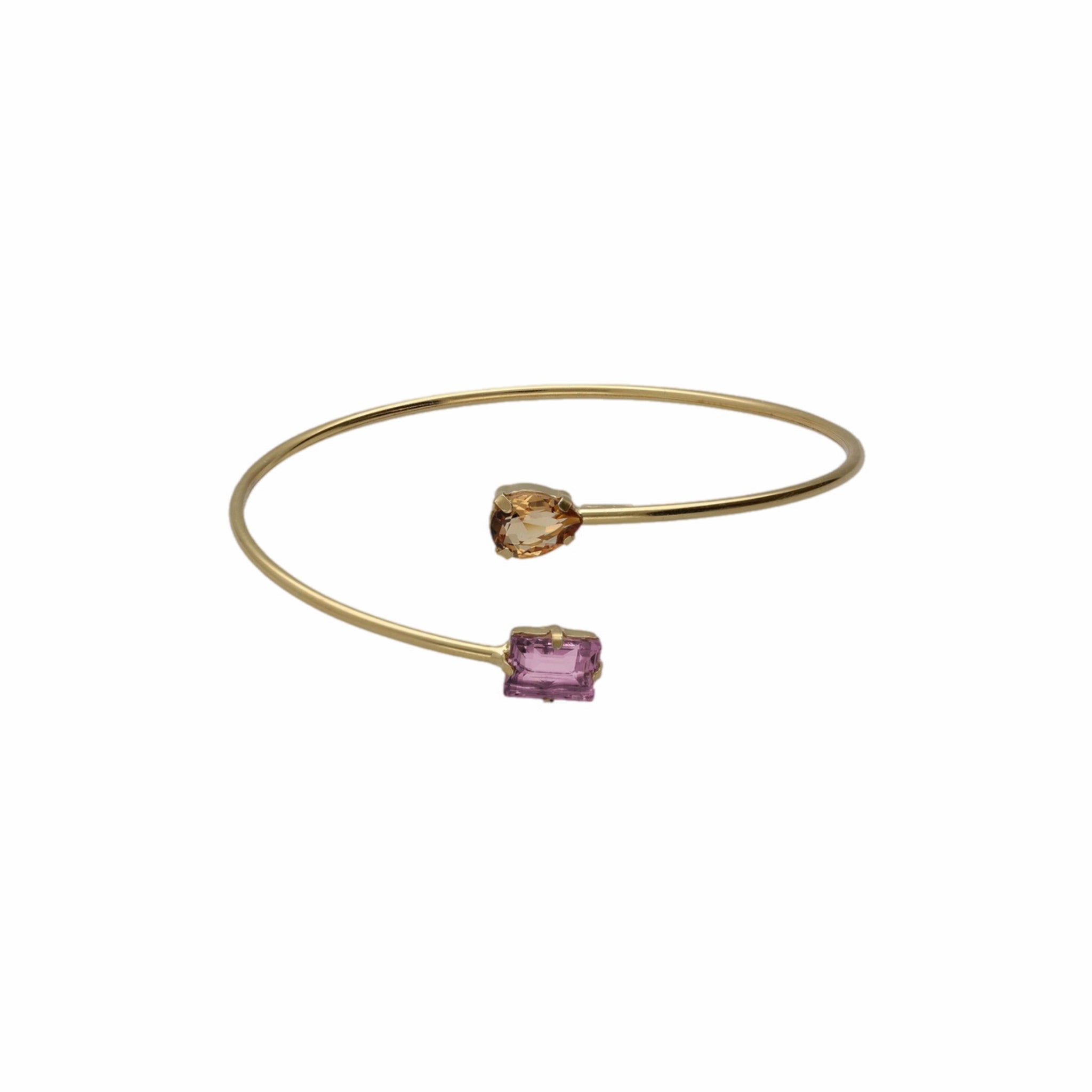 Brazalete Dos Cristales - Piedra de Toque