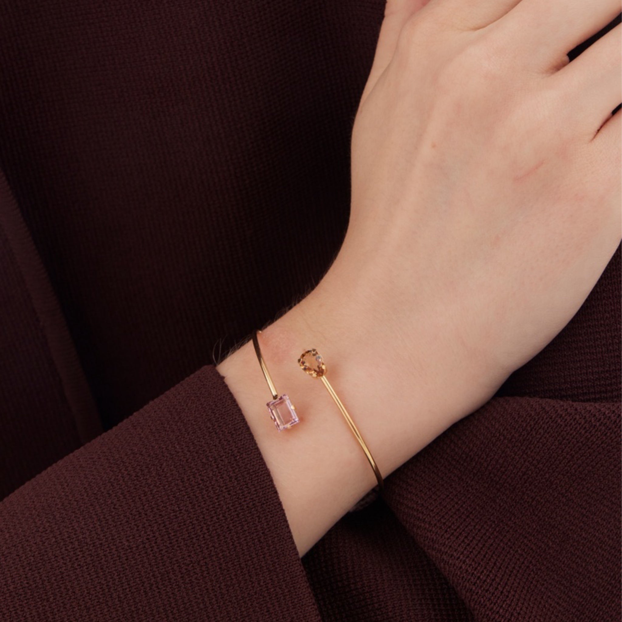 Brazalete Dos Cristales - Piedra de Toque