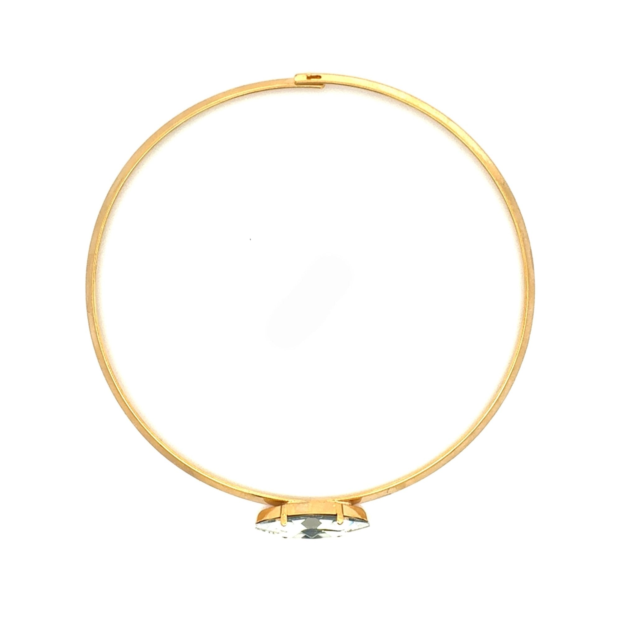 Choker Rígido con Cristal - Piedra de Toque