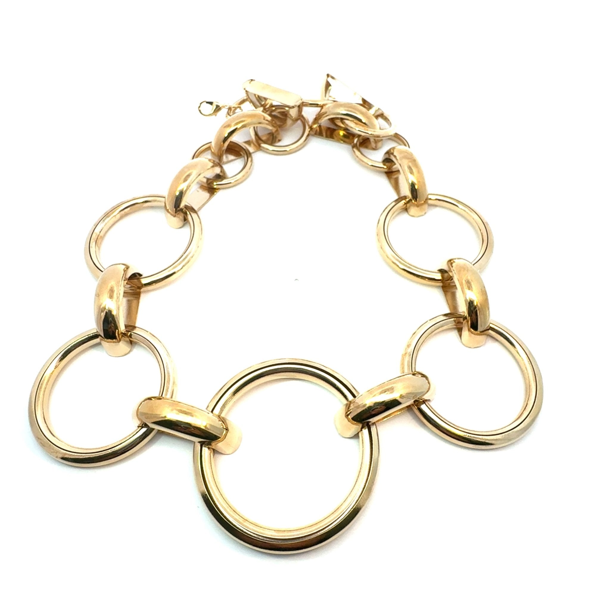 Collar Círculos Dorados - Piedra de Toque