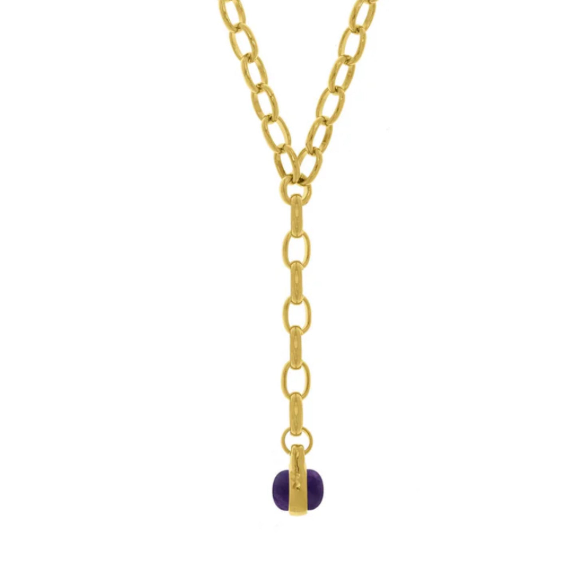 Collar Corbatín con Amatista - Piedra de Toque