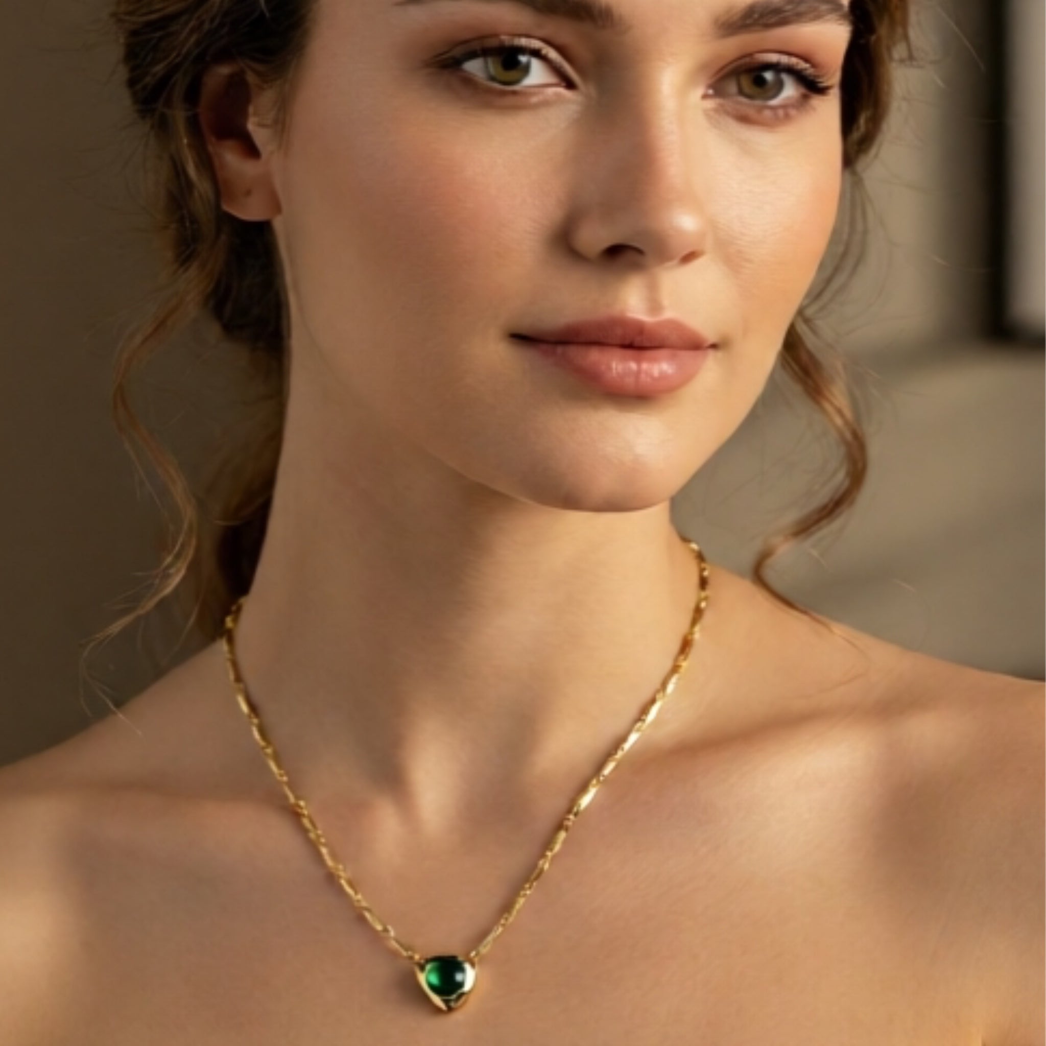 Collar Esencia Esmeralda - Piedra de Toque