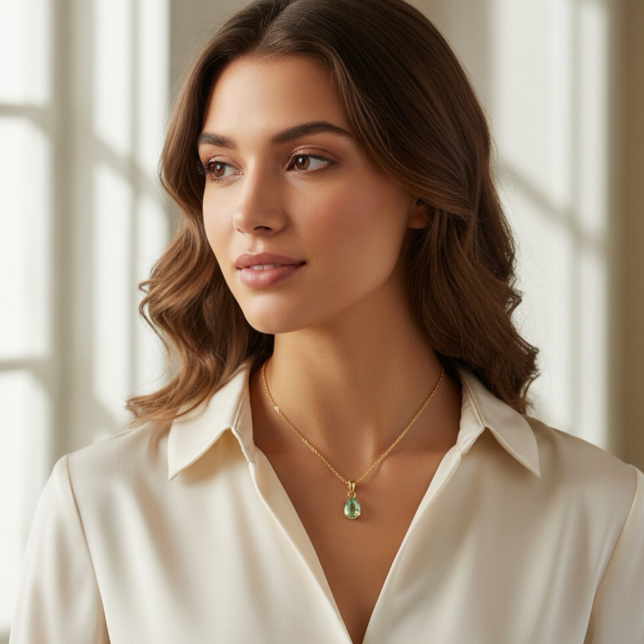 Collar Gota Crisolito - Piedra de Toque