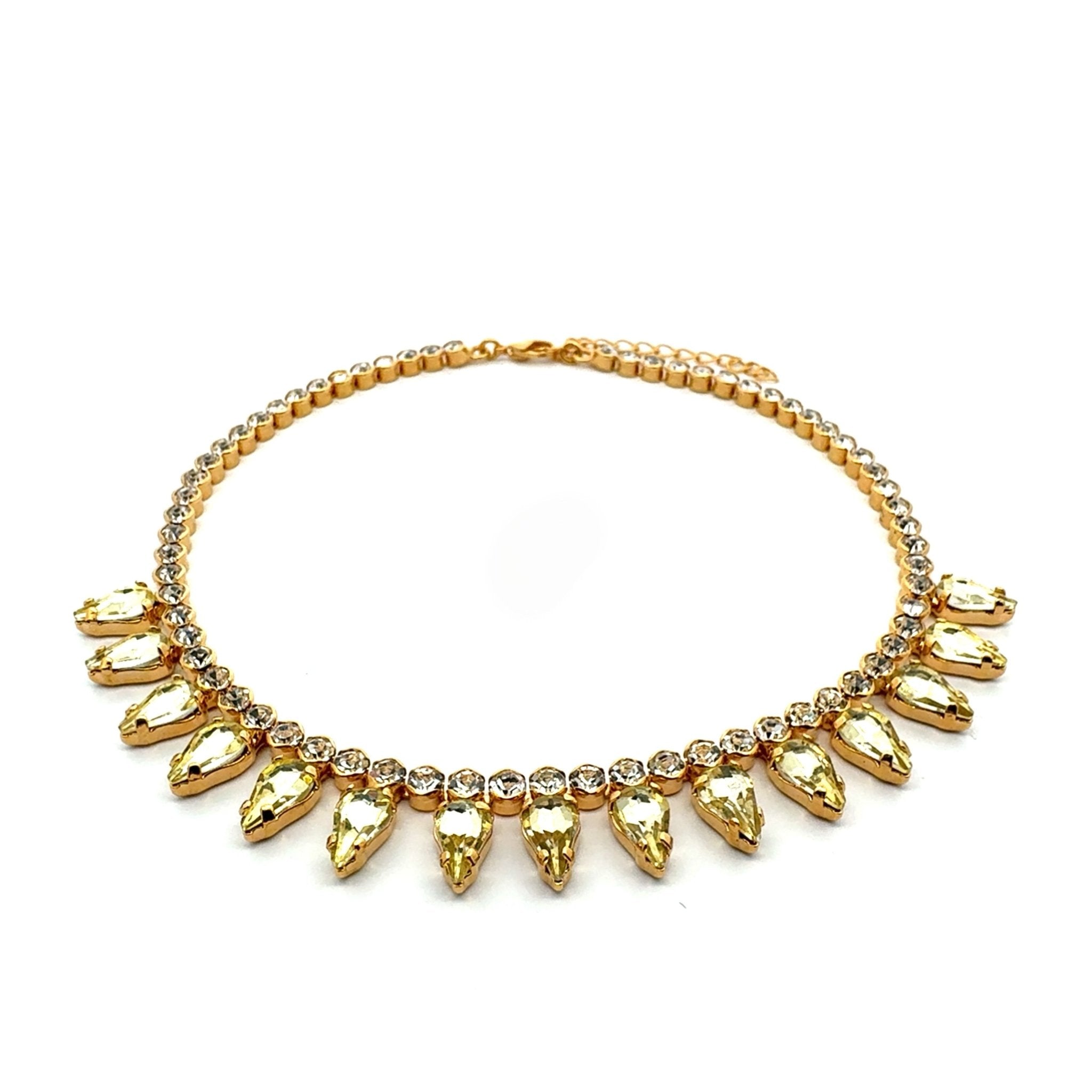 Collar Gotas Amarillo Claro - Piedra de Toque