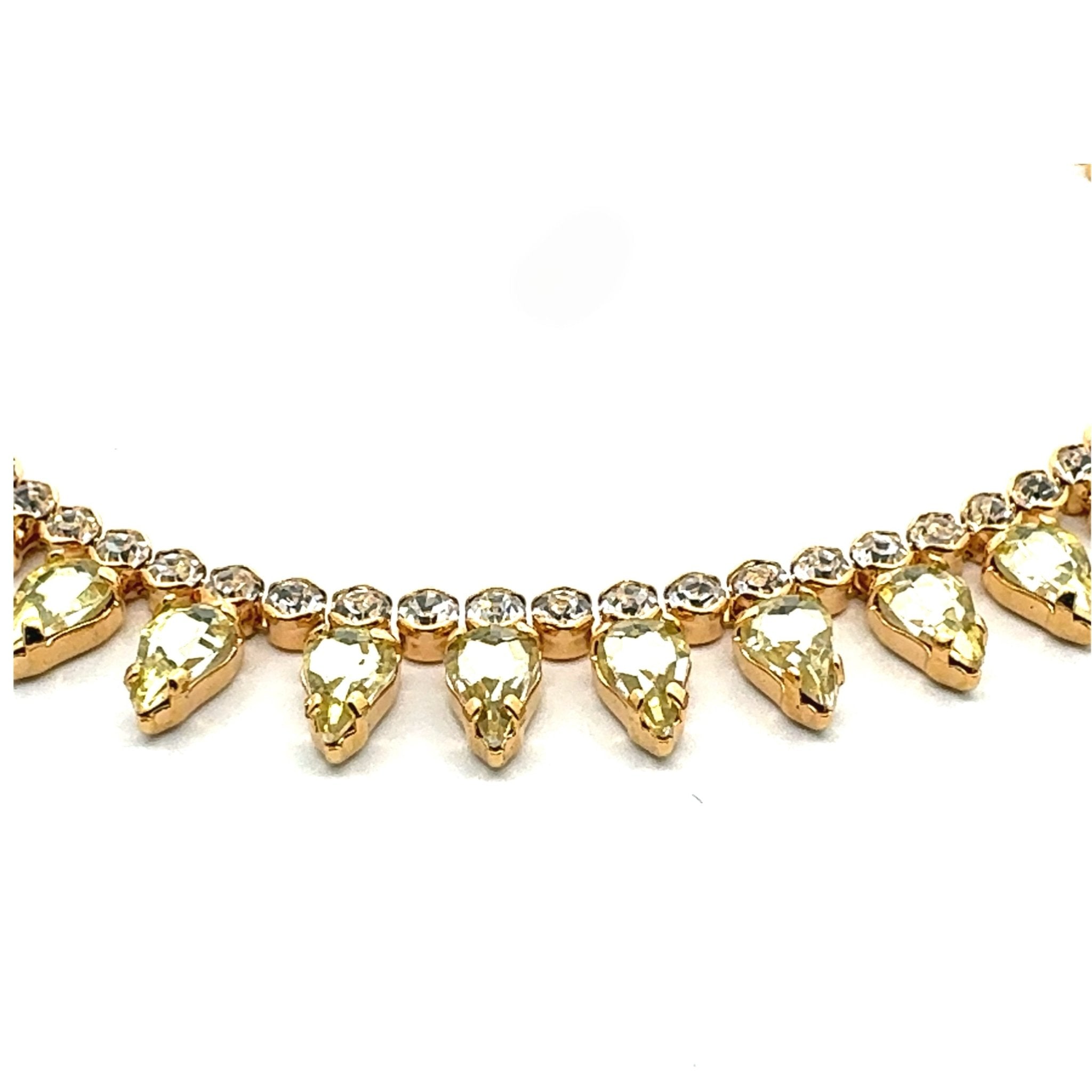 Collar Gotas Amarillo Claro - Piedra de Toque