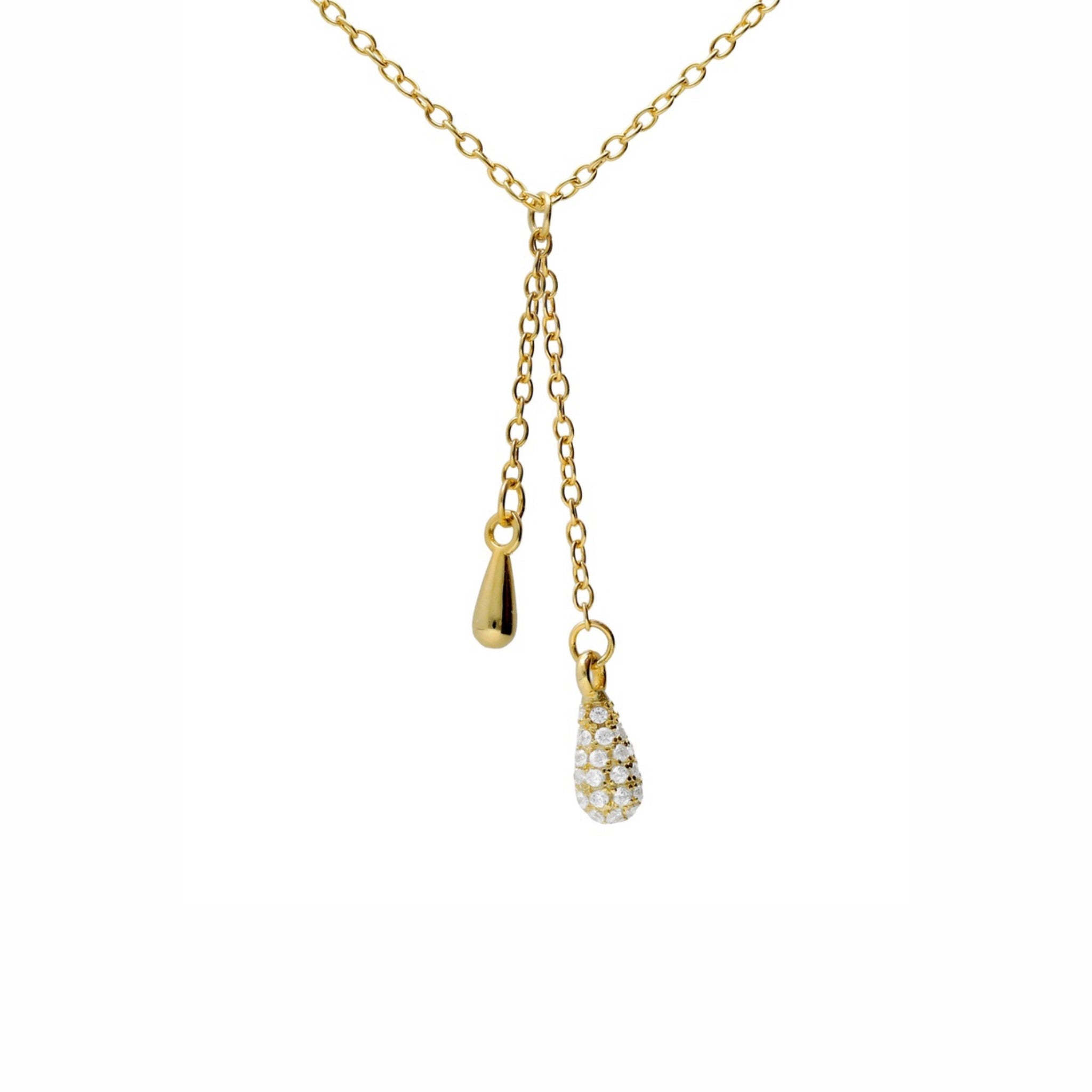 Collar Gotas Oro - Piedra de Toque