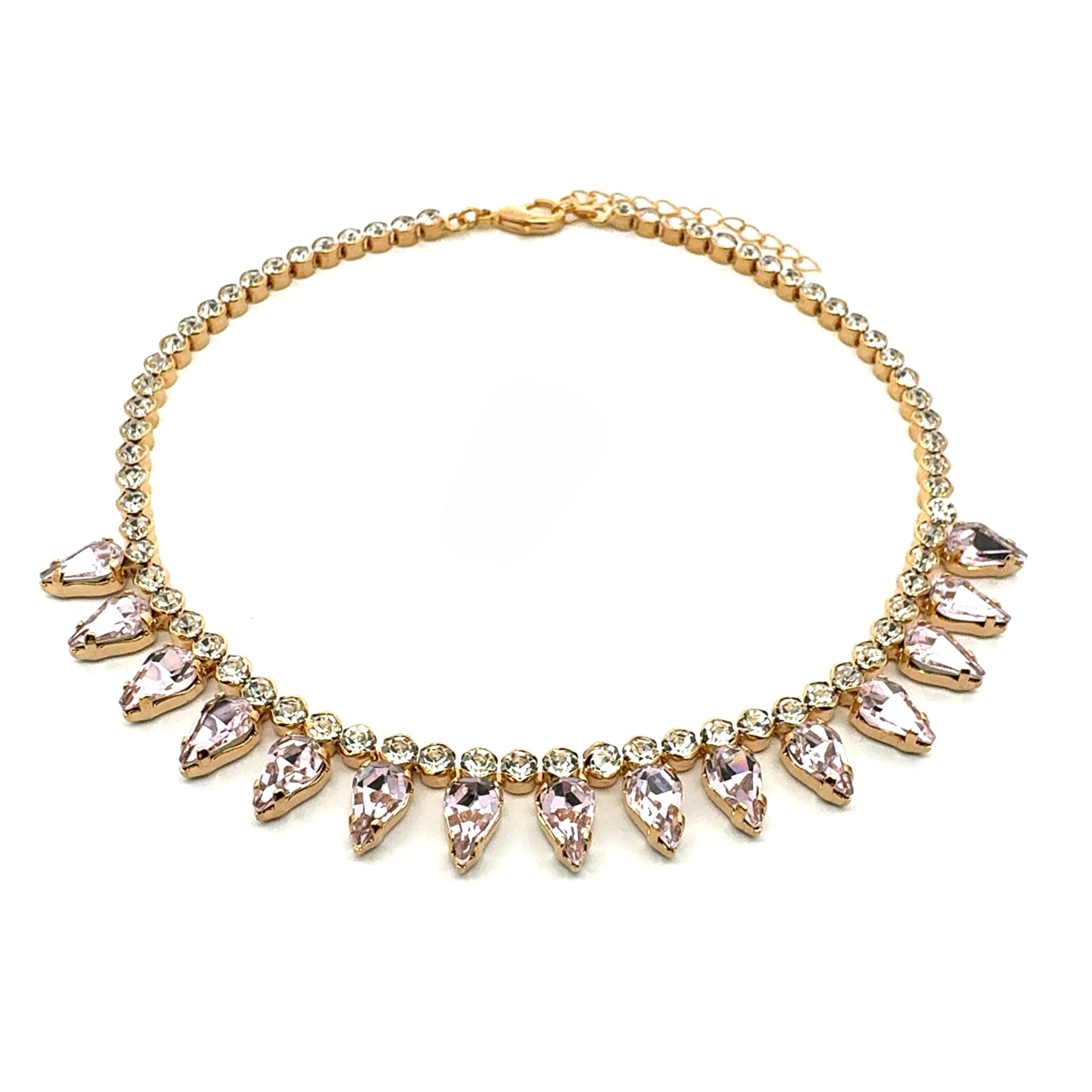 Collar Gotas Rosadas - Piedra de Toque