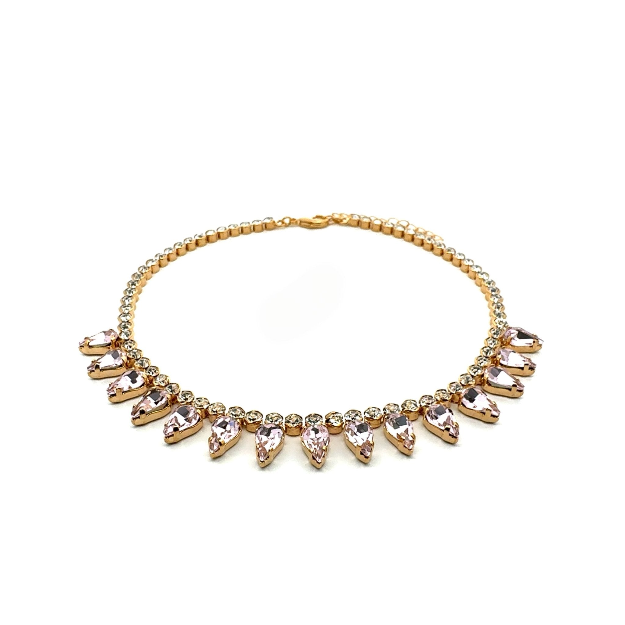 Collar Gotas Rosadas - Piedra de Toque