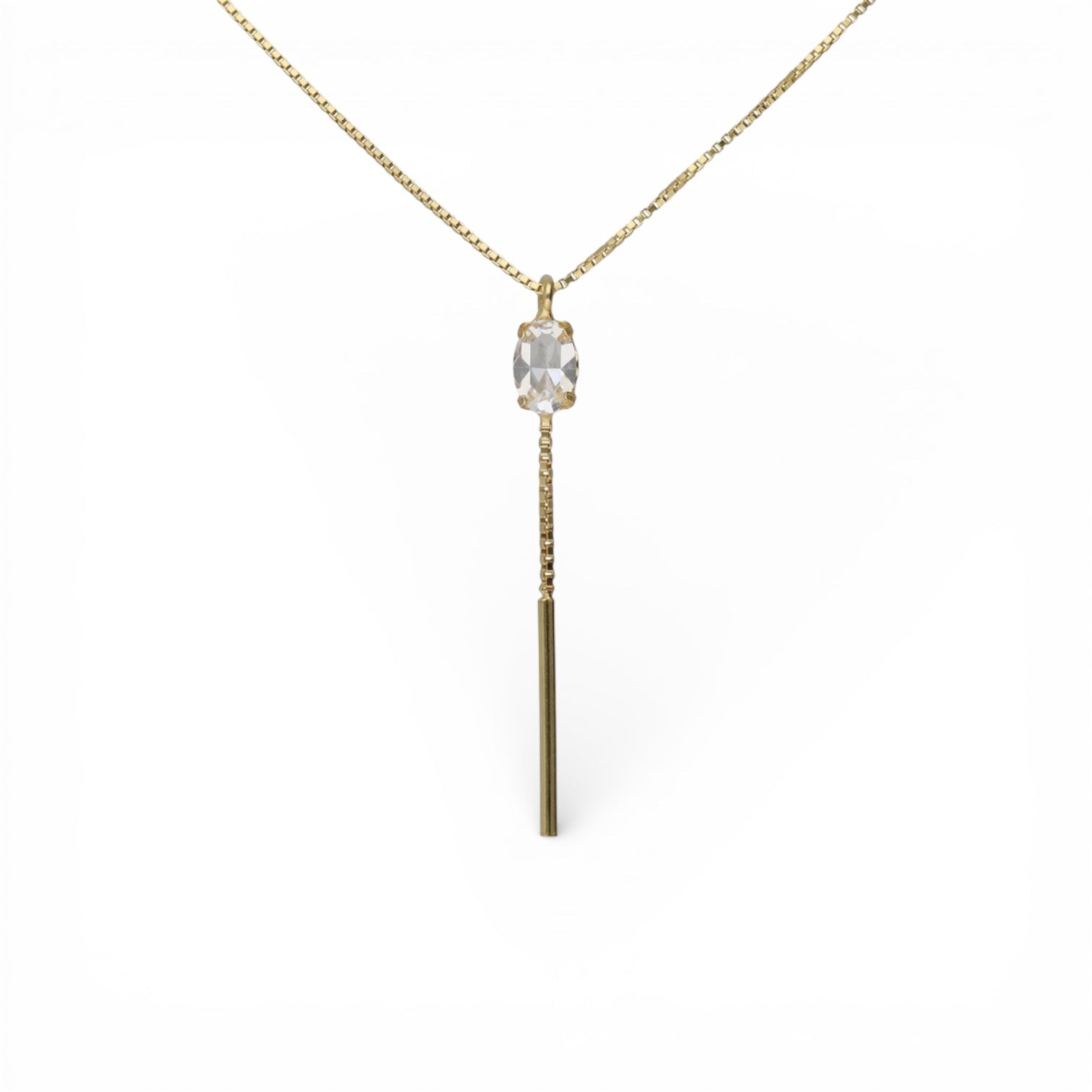 Collar Largo Punta de Luz con Caída - Piedra de Toque