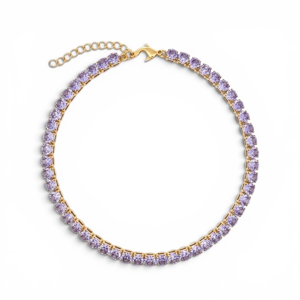 Collar Riviere Grande Morado - Piedra de Toque