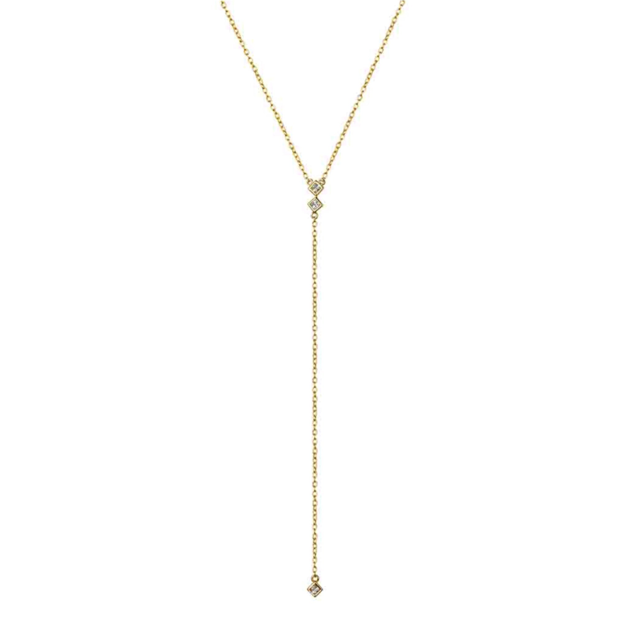 Collar Rombos Lariat - Piedra de Toque