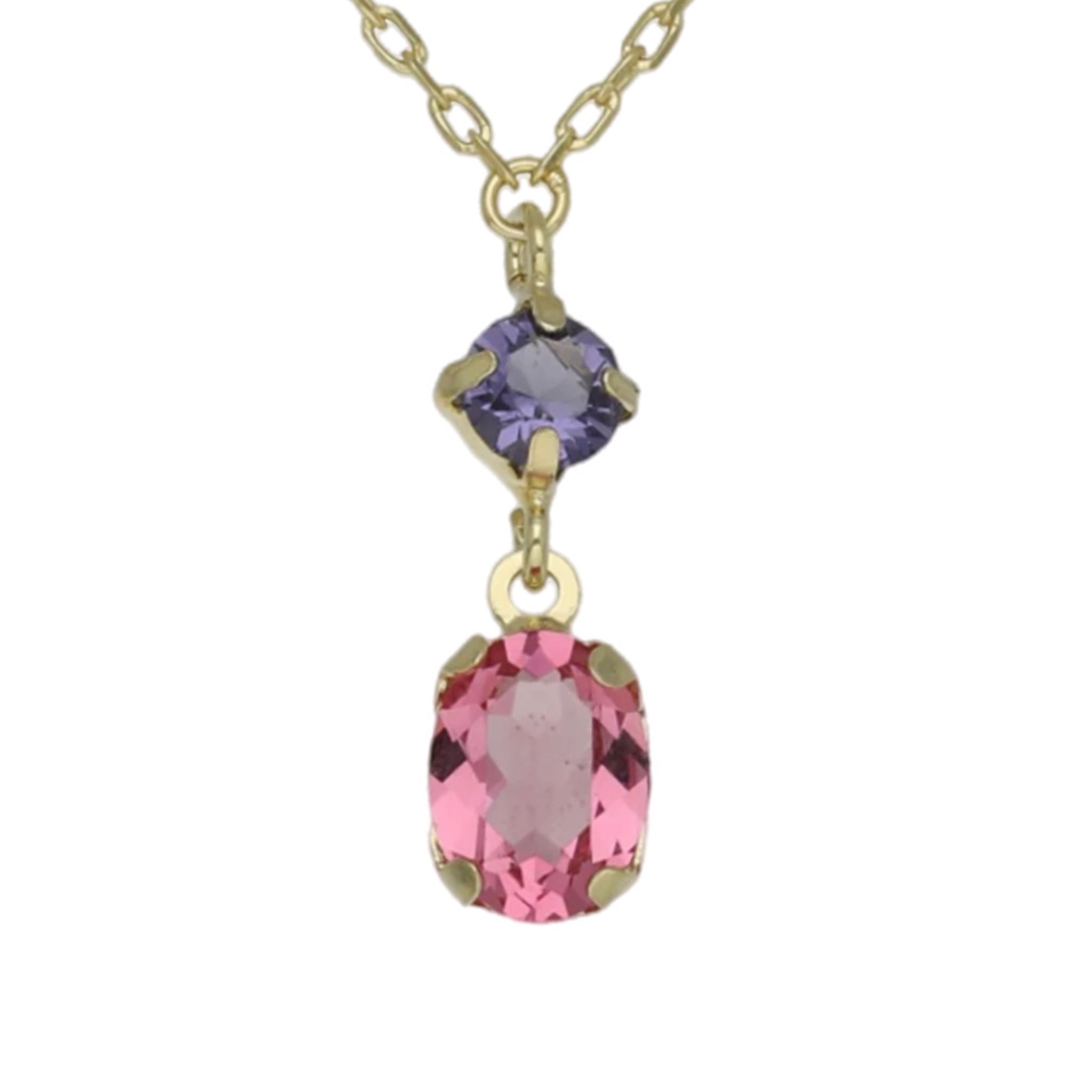 Collar Rosa y Amatista - Piedra de Toque