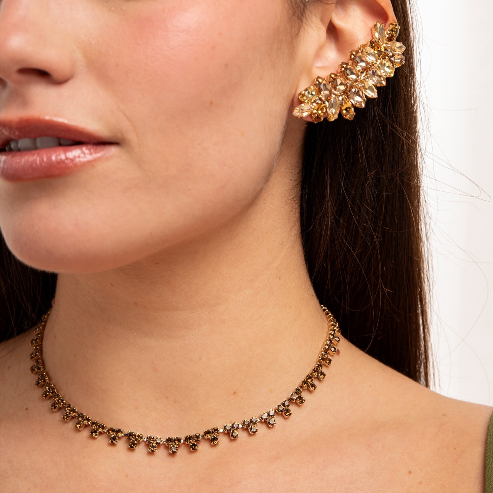 Collar Triángulos Mocha Mousse - Piedra de Toque