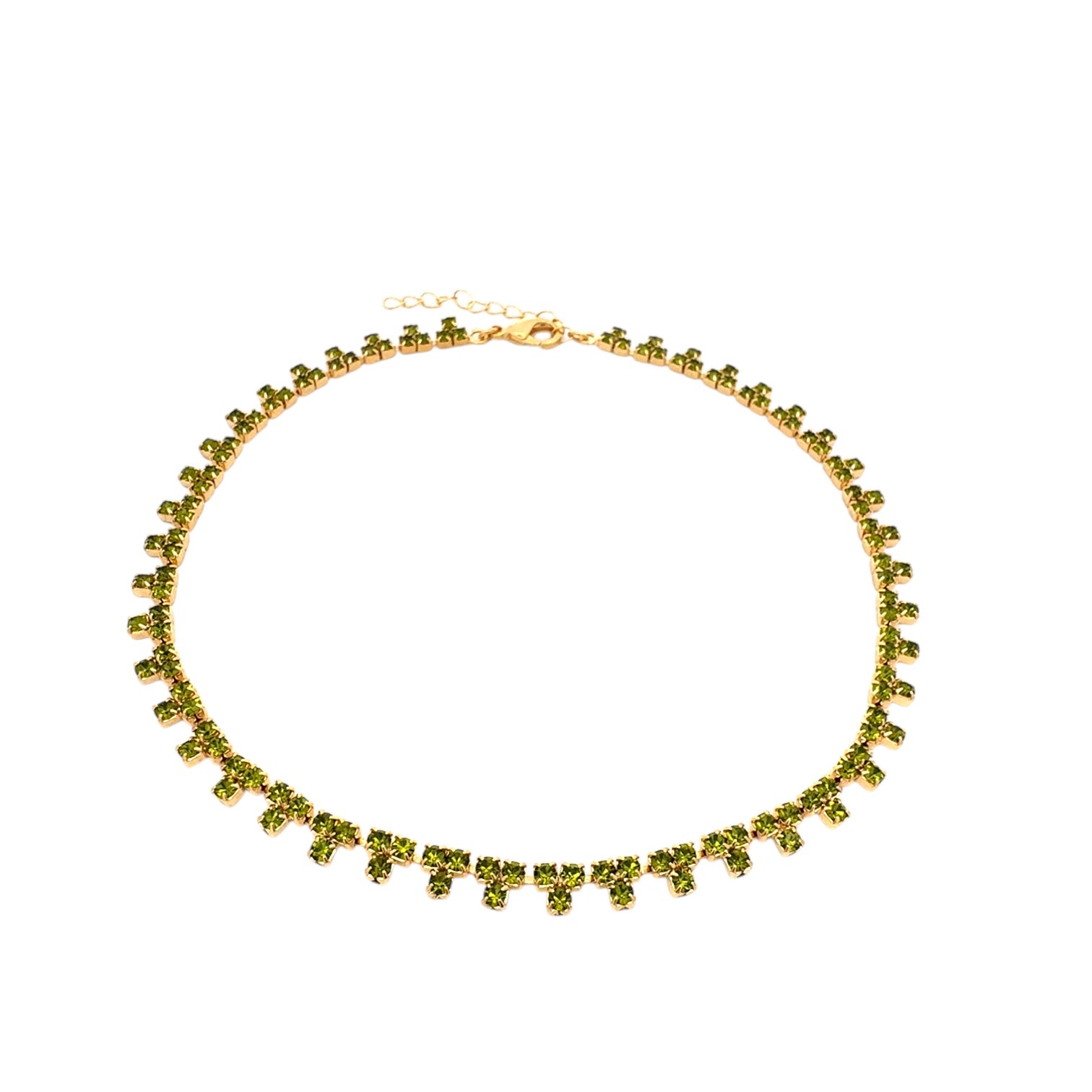 Collar Triángulos Oliva - Piedra de Toque