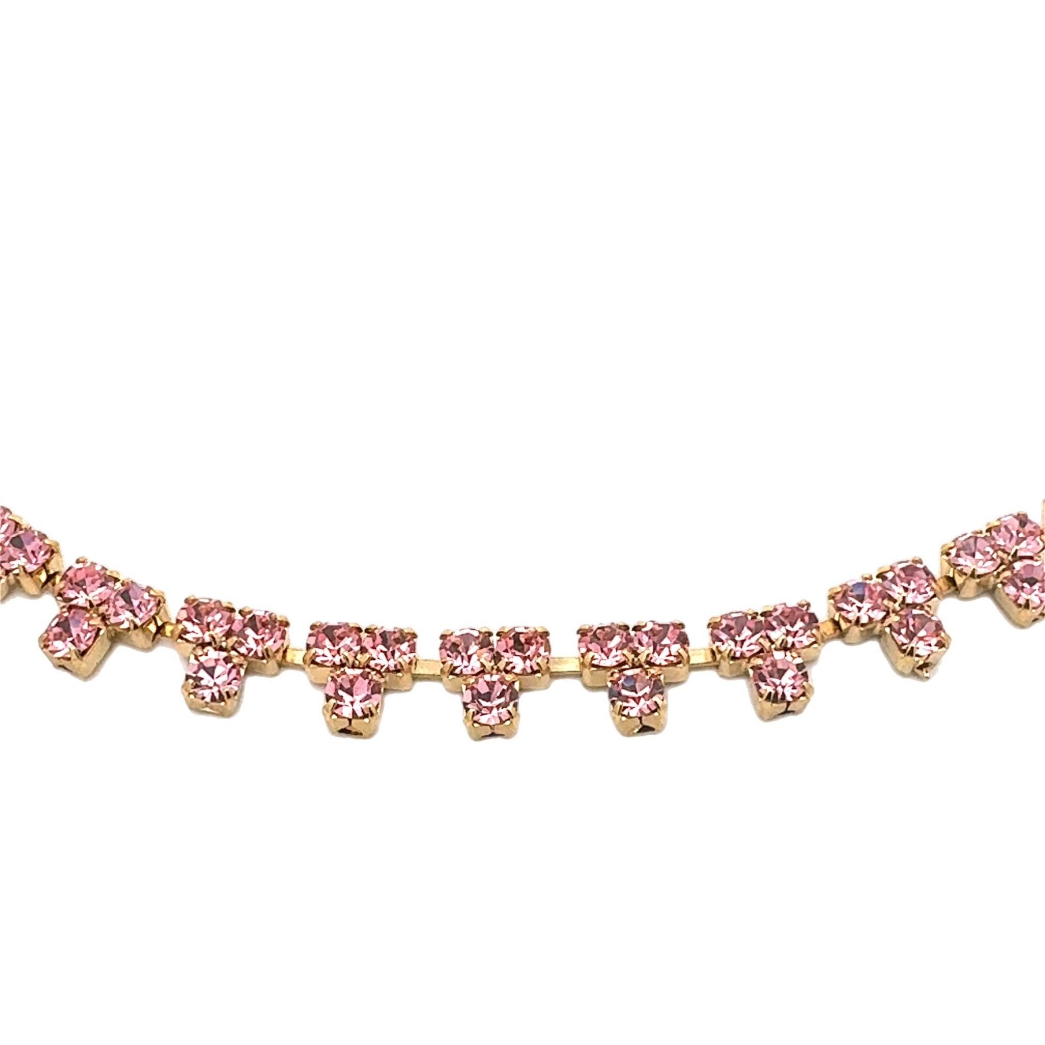 Collar Triángulos Rosa Palo - Piedra de Toque