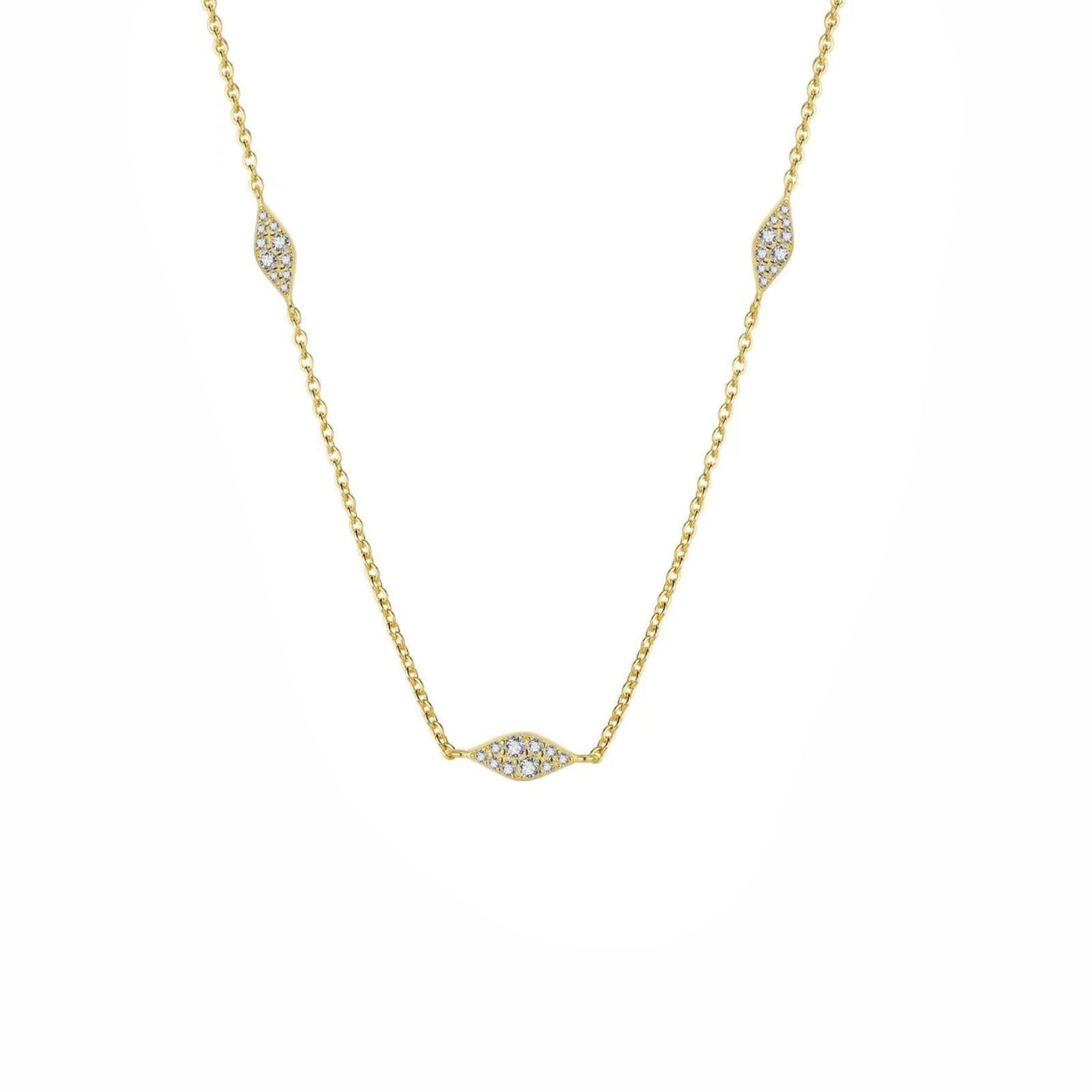 Collar Trío de Marquesas Pavé - Piedra de Toque