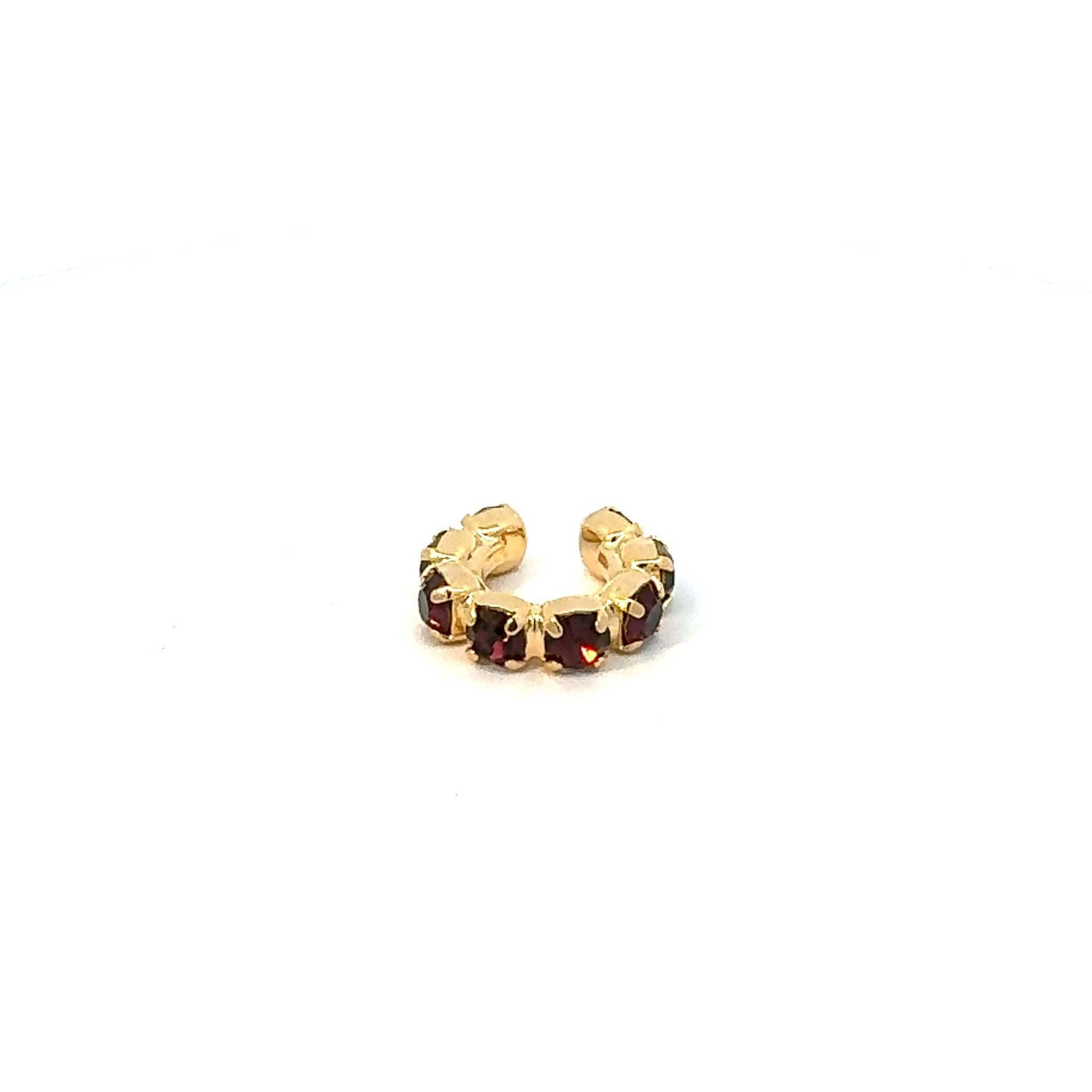 Ear Cuff Burdeos - Piedra de Toque