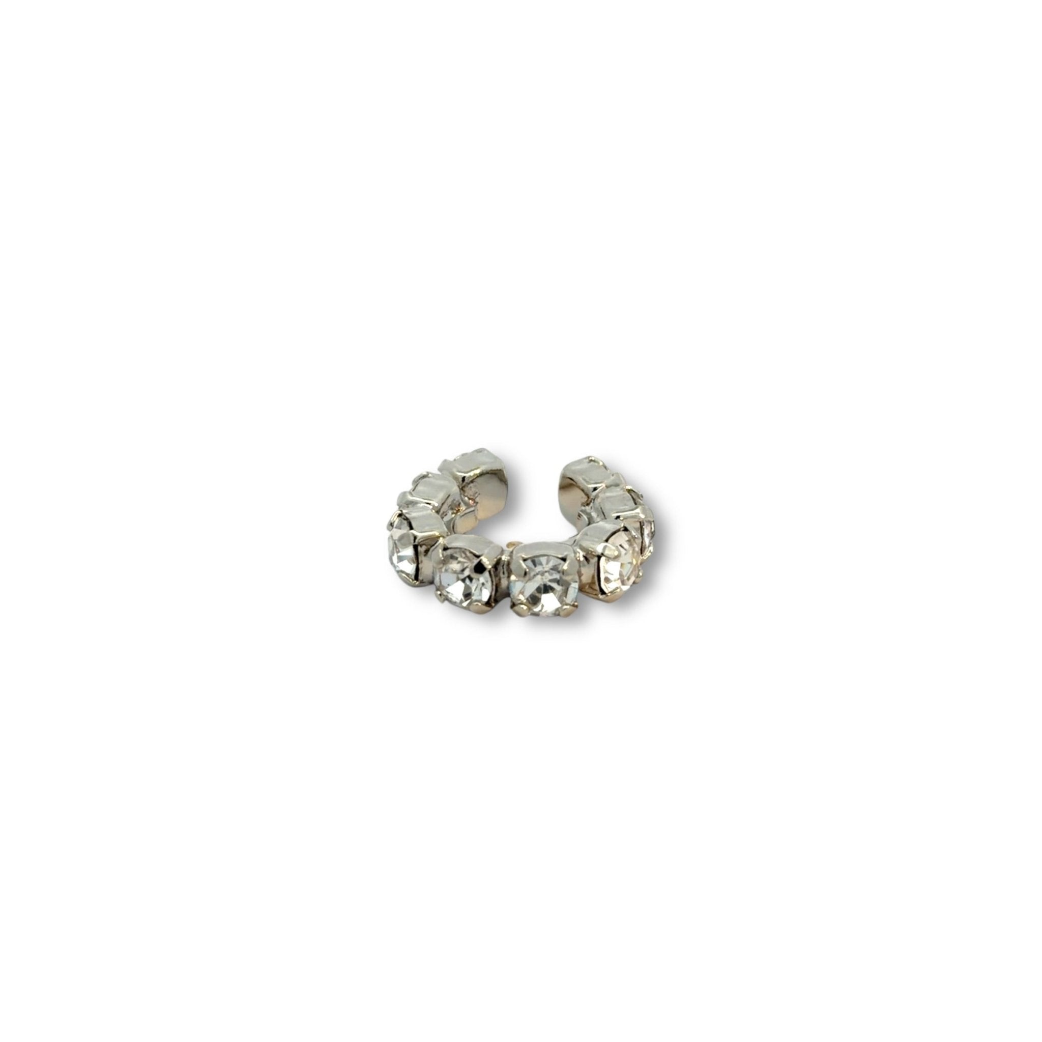 Ear Cuff Cristal Plata - Piedra de Toque