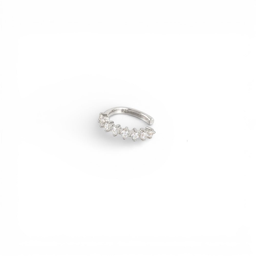 Ear Cuff Cristales Plata - Piedra de Toque