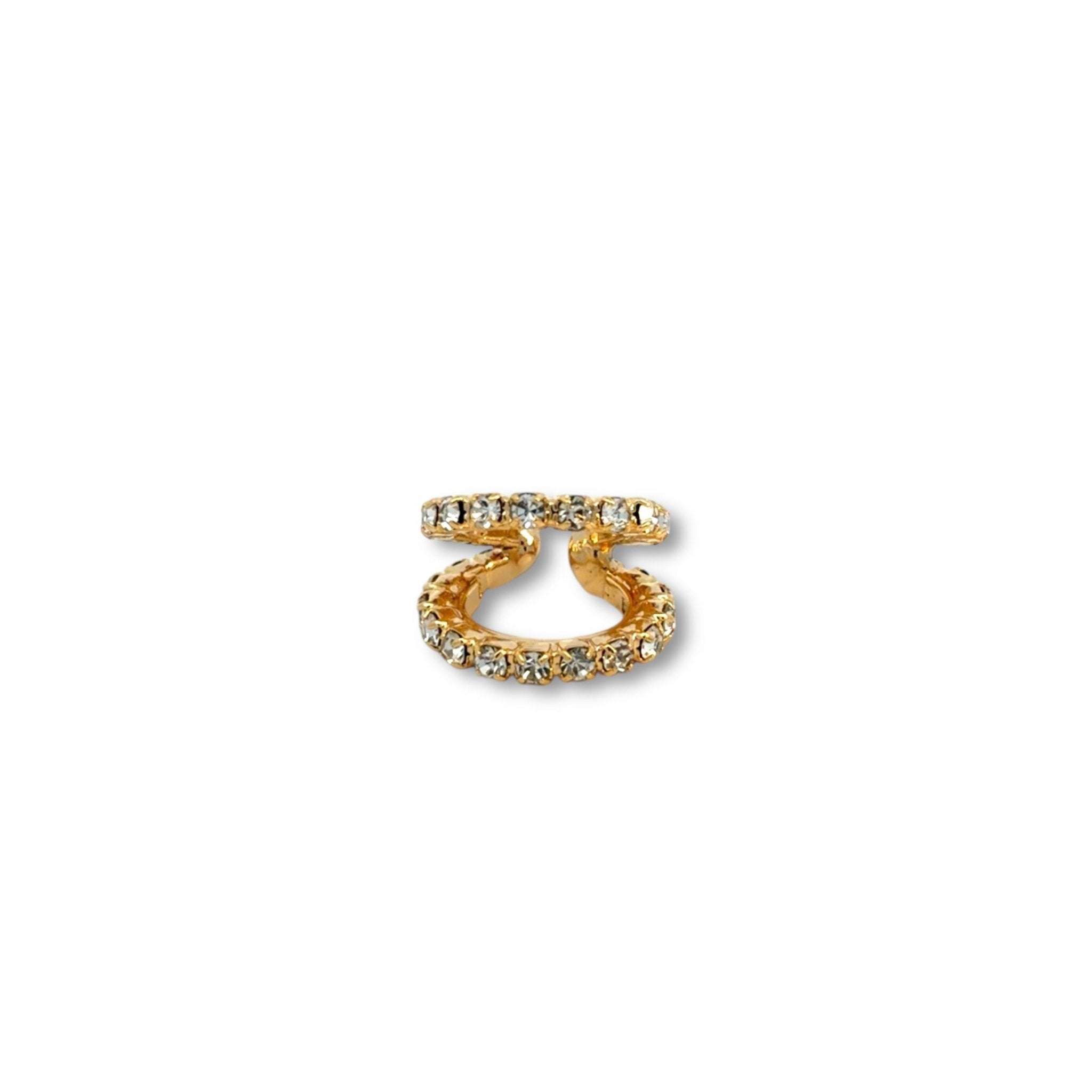 Ear Cuff Doble Cristal - Piedra de Toque