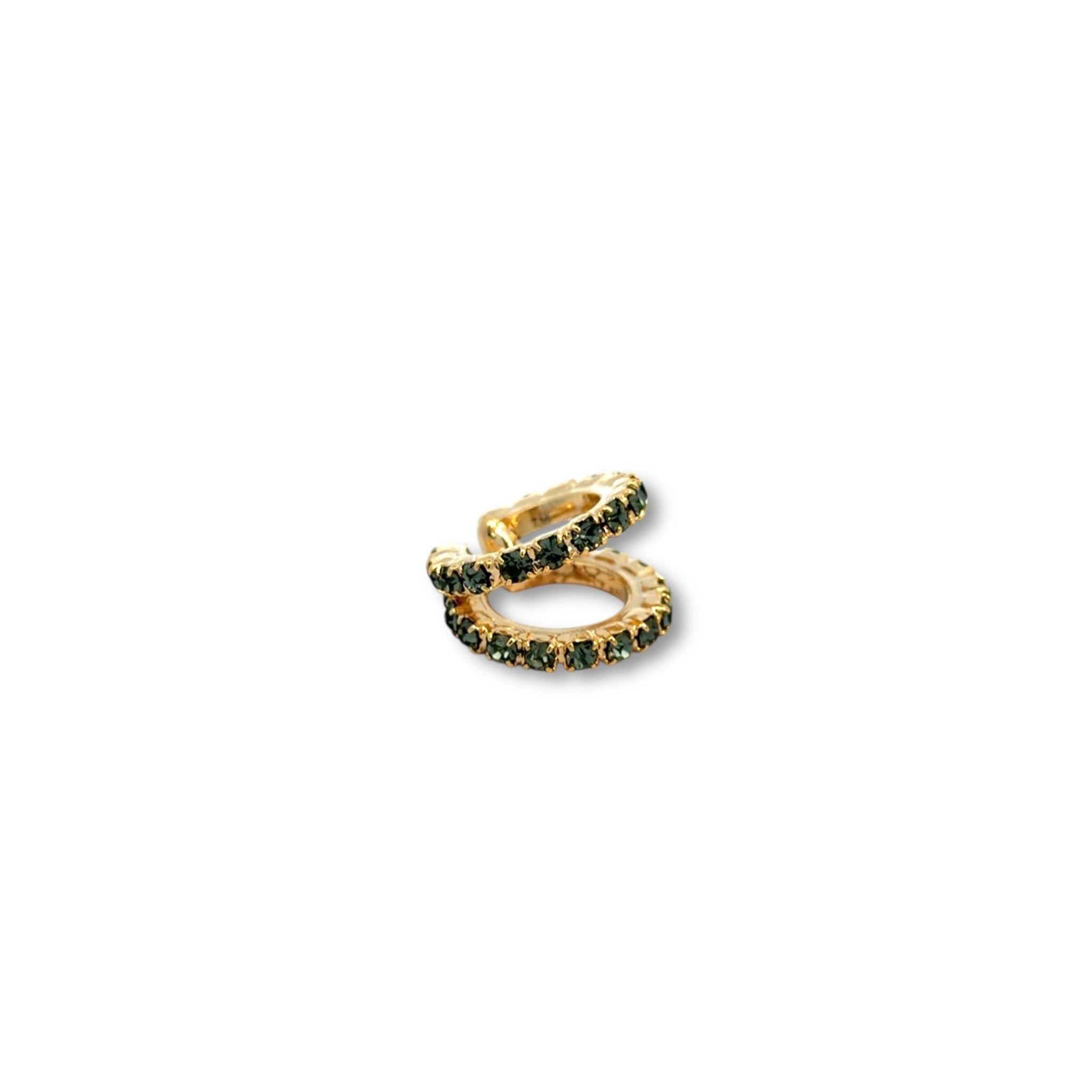Ear Cuff Doble Diamante Negro - Piedra de Toque
