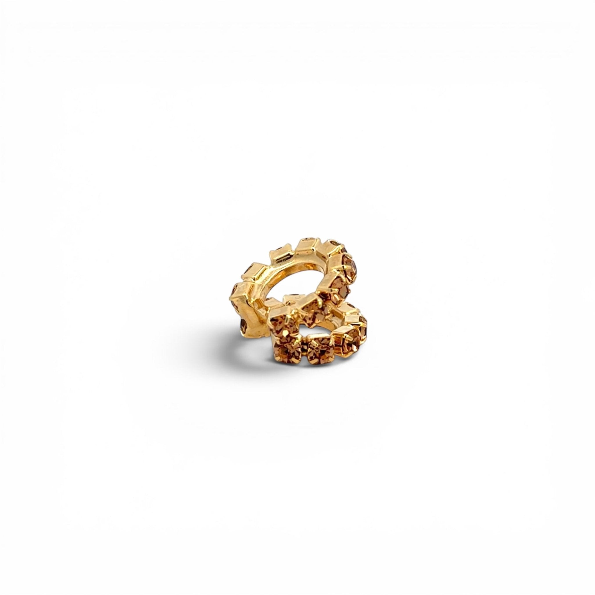 Ear Cuff Doble Mediano Champagne - Piedra de Toque