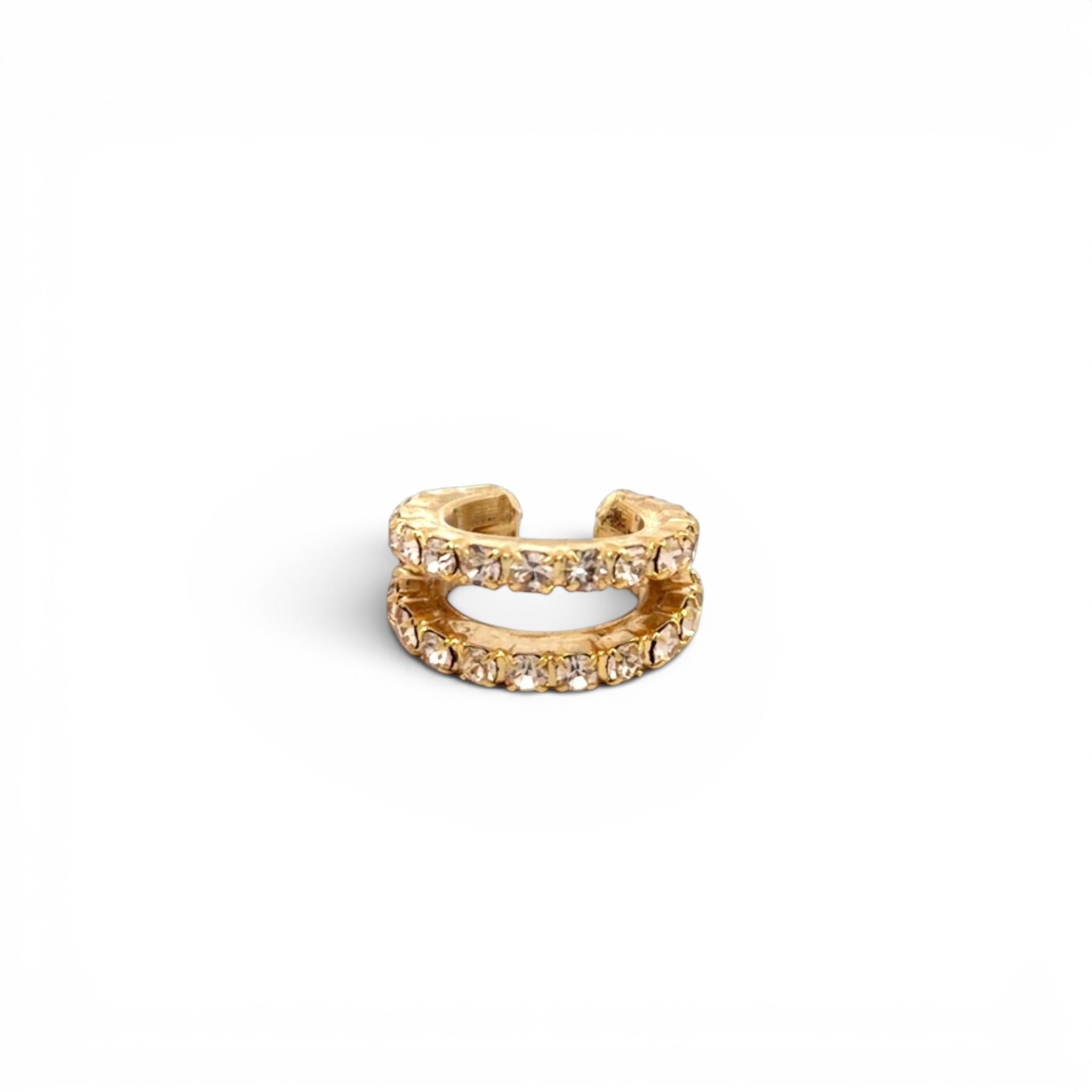 Ear Cuff Doble Rosa Claro - Piedra de Toque