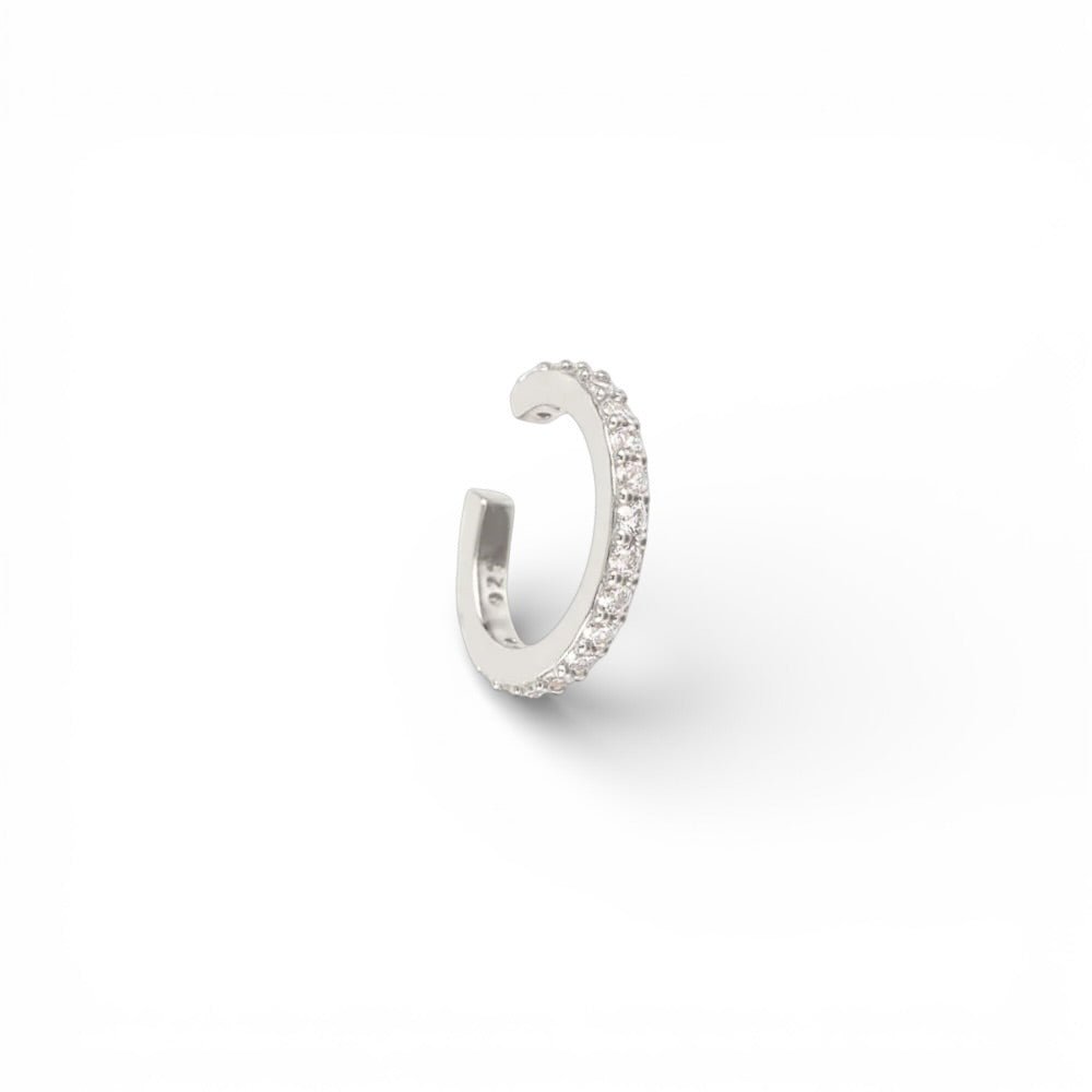 Ear Cuff Línea Brillante Plata - Piedra de Toque