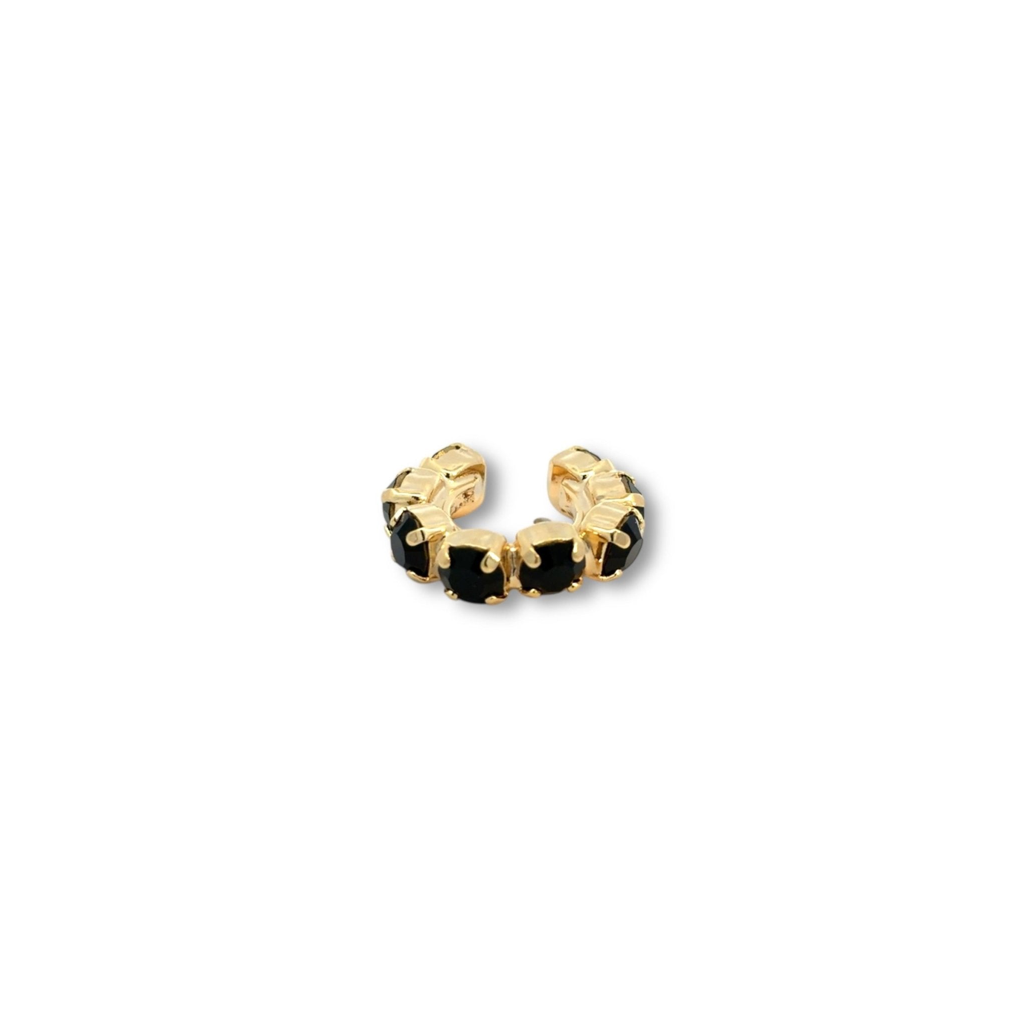 Ear Cuff Negro - Piedra de Toque