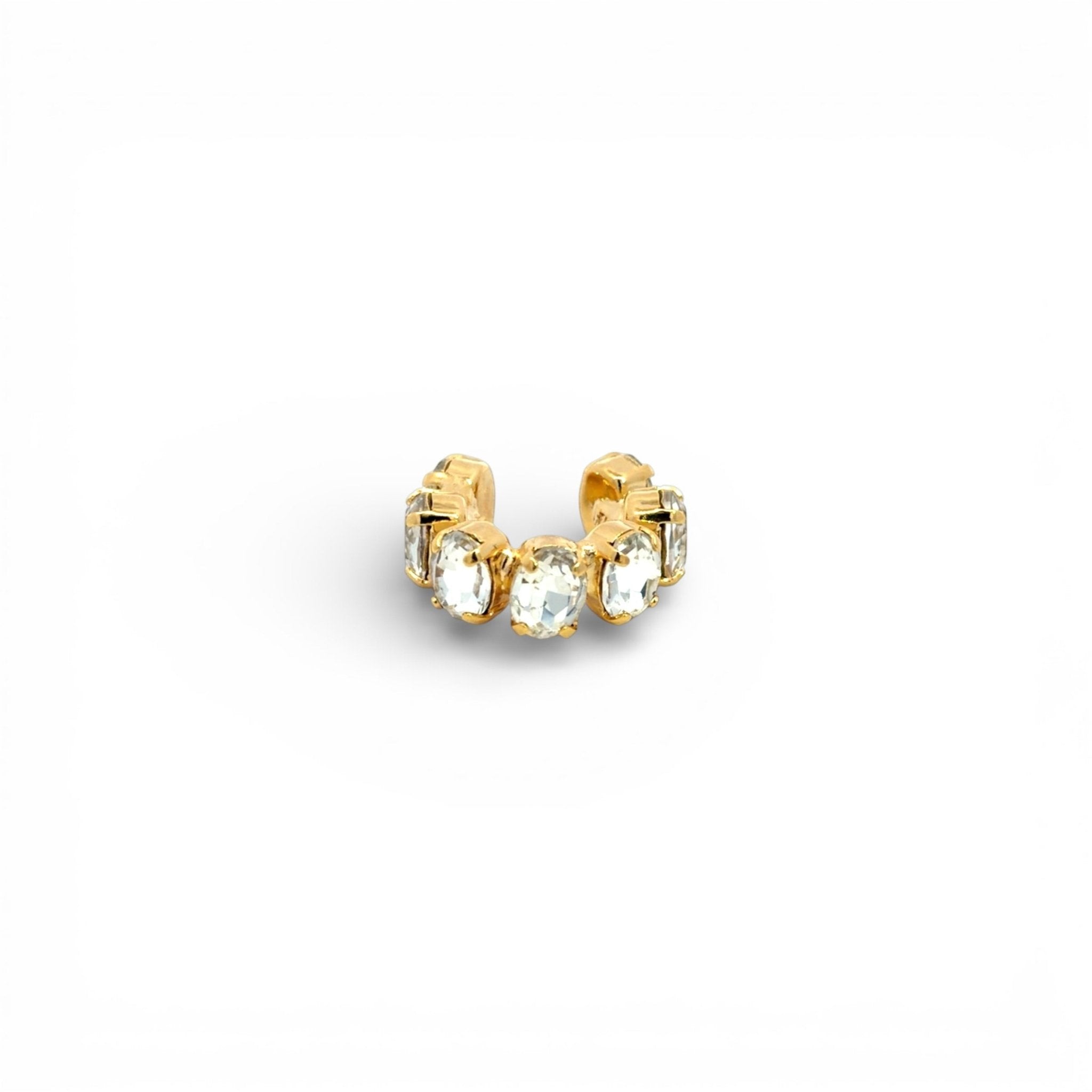 Ear Cuff Óvalos Oro - Piedra de Toque