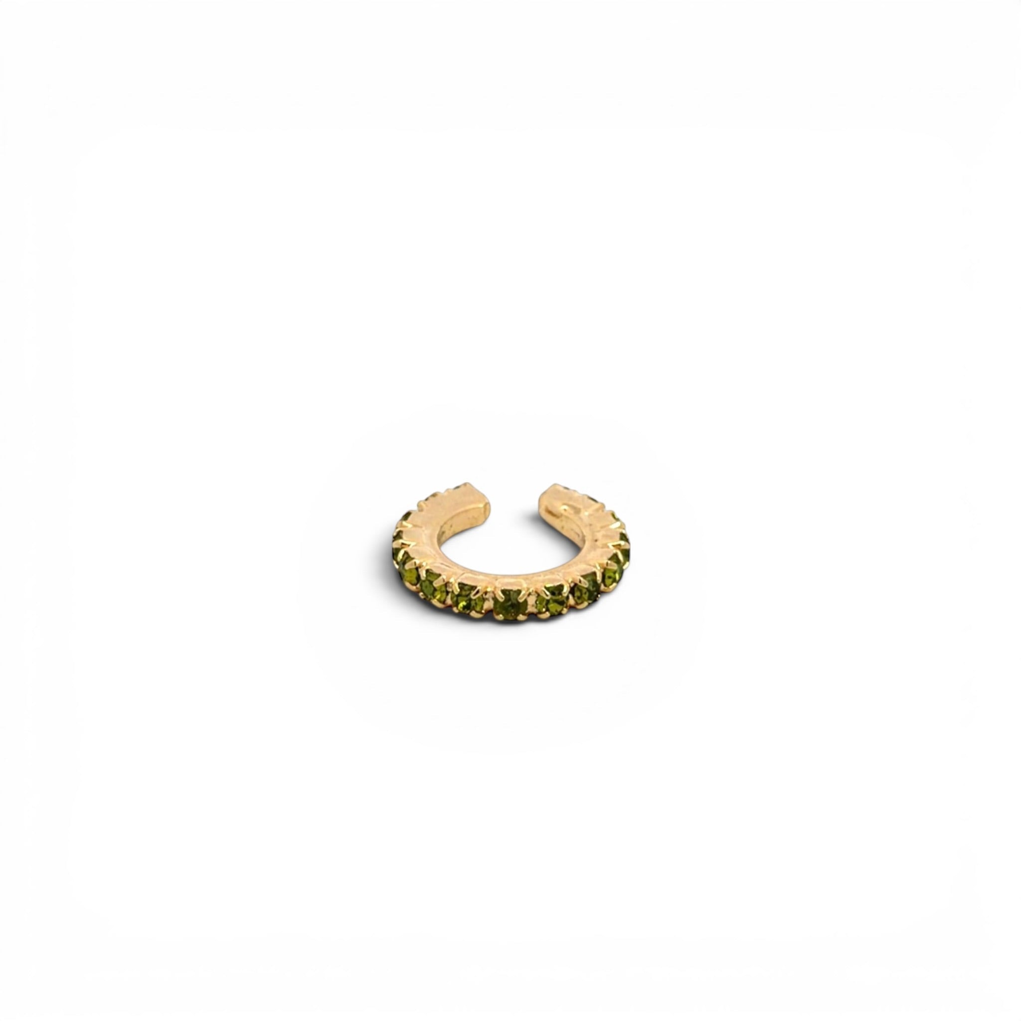Ear Cuff Simple Oliva - Piedra de Toque