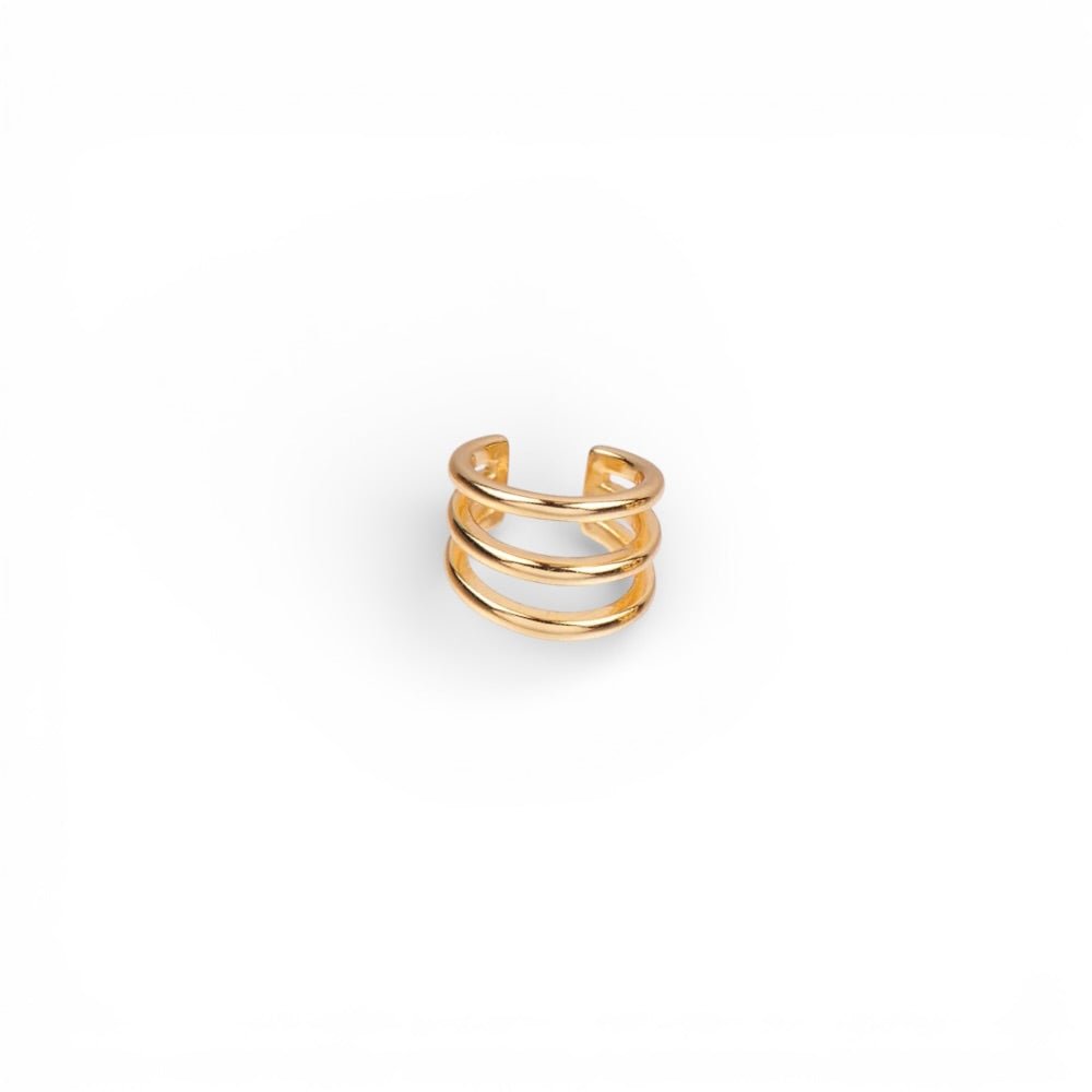 Ear Cuff Triple Oro - Piedra de Toque