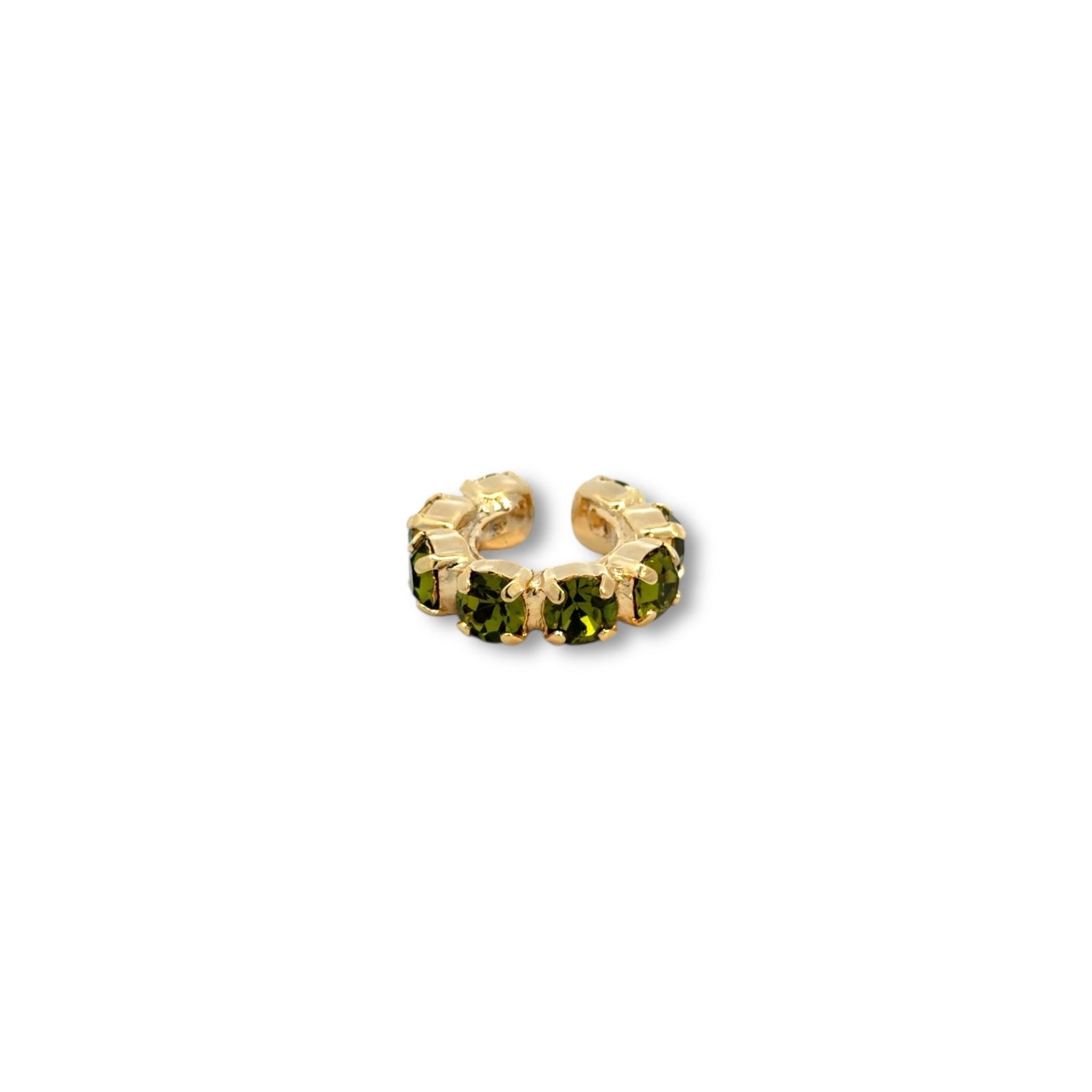 Ear Cuff Verde Oliva - Piedra de Toque