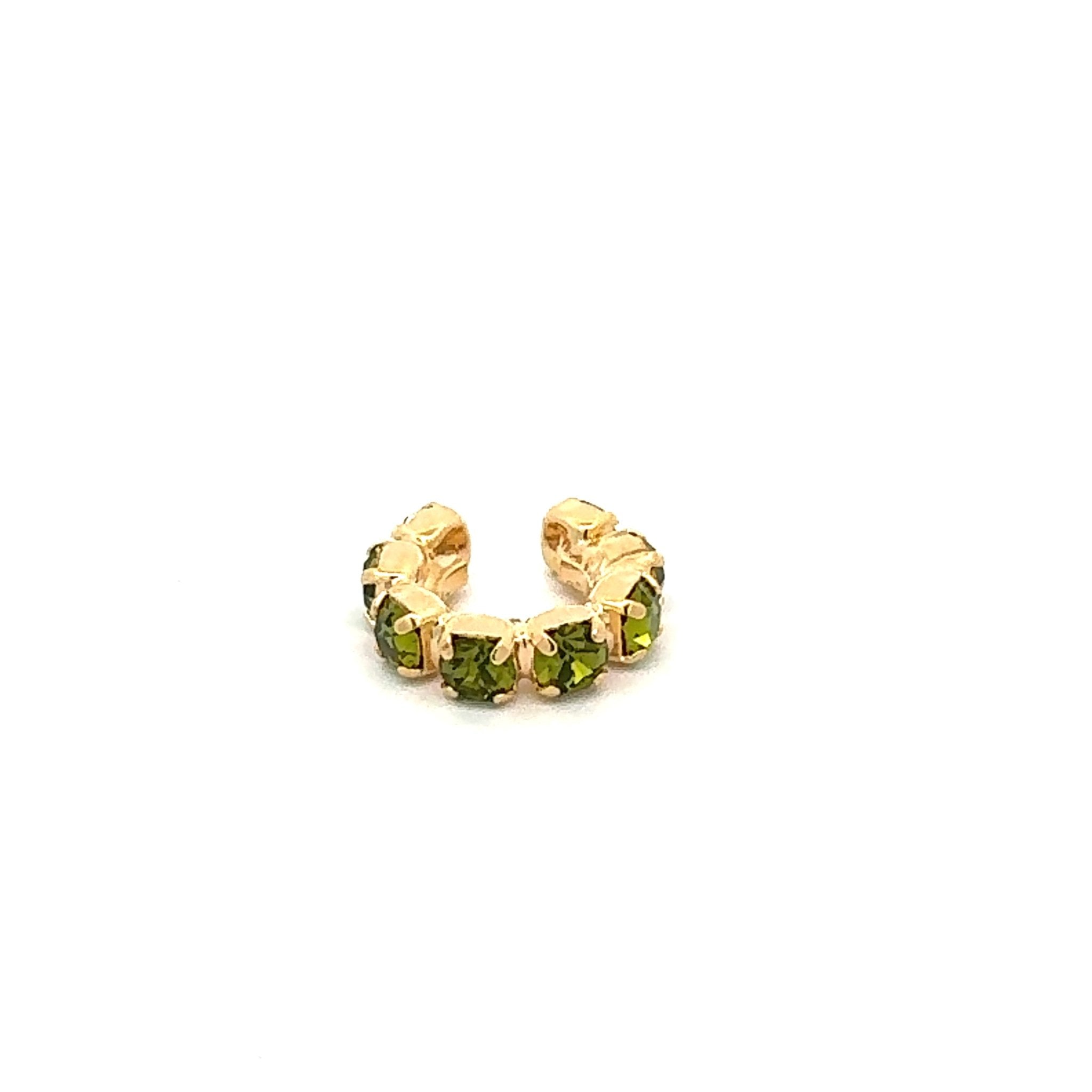 Ear Cuff Verde Oliva - Piedra de Toque