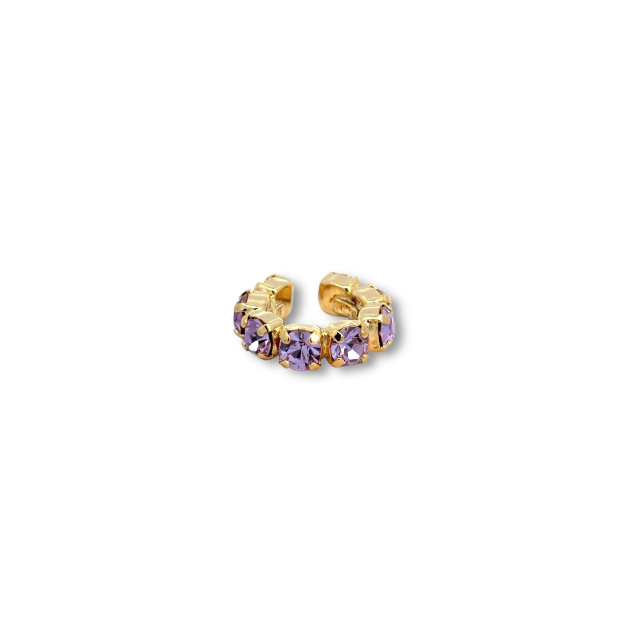 Ear Cuff Violeta - Piedra de Toque