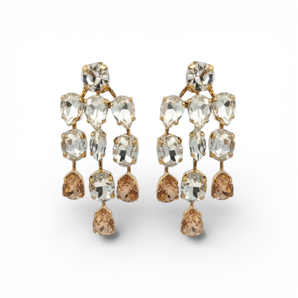 Pendientes Chandelier Rose - Piedra de Toque