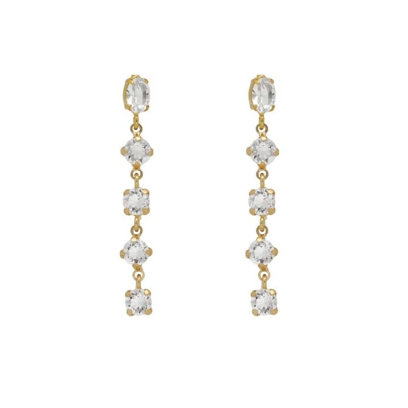 Pendientes Cristal Oro - Piedra de Toque