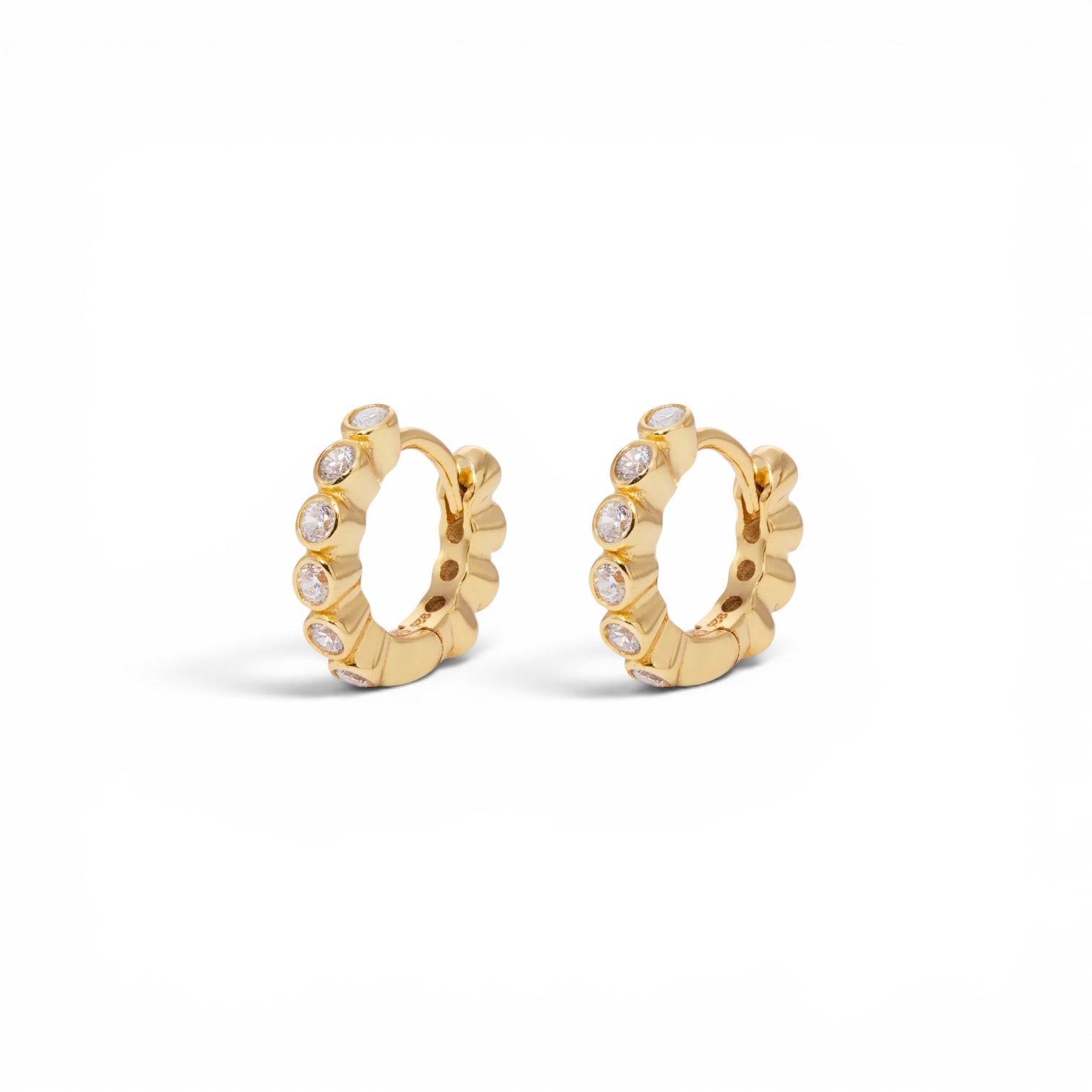Pendientes de Aro Lola 11mm Oro - Piedra de Toque