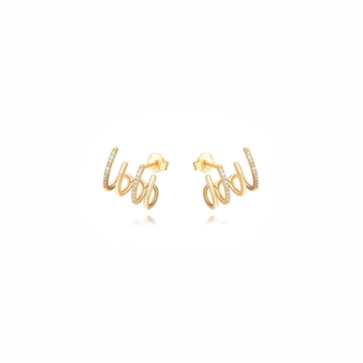 Pendientes Ear Jacket con Circonitas - Piedra de Toque