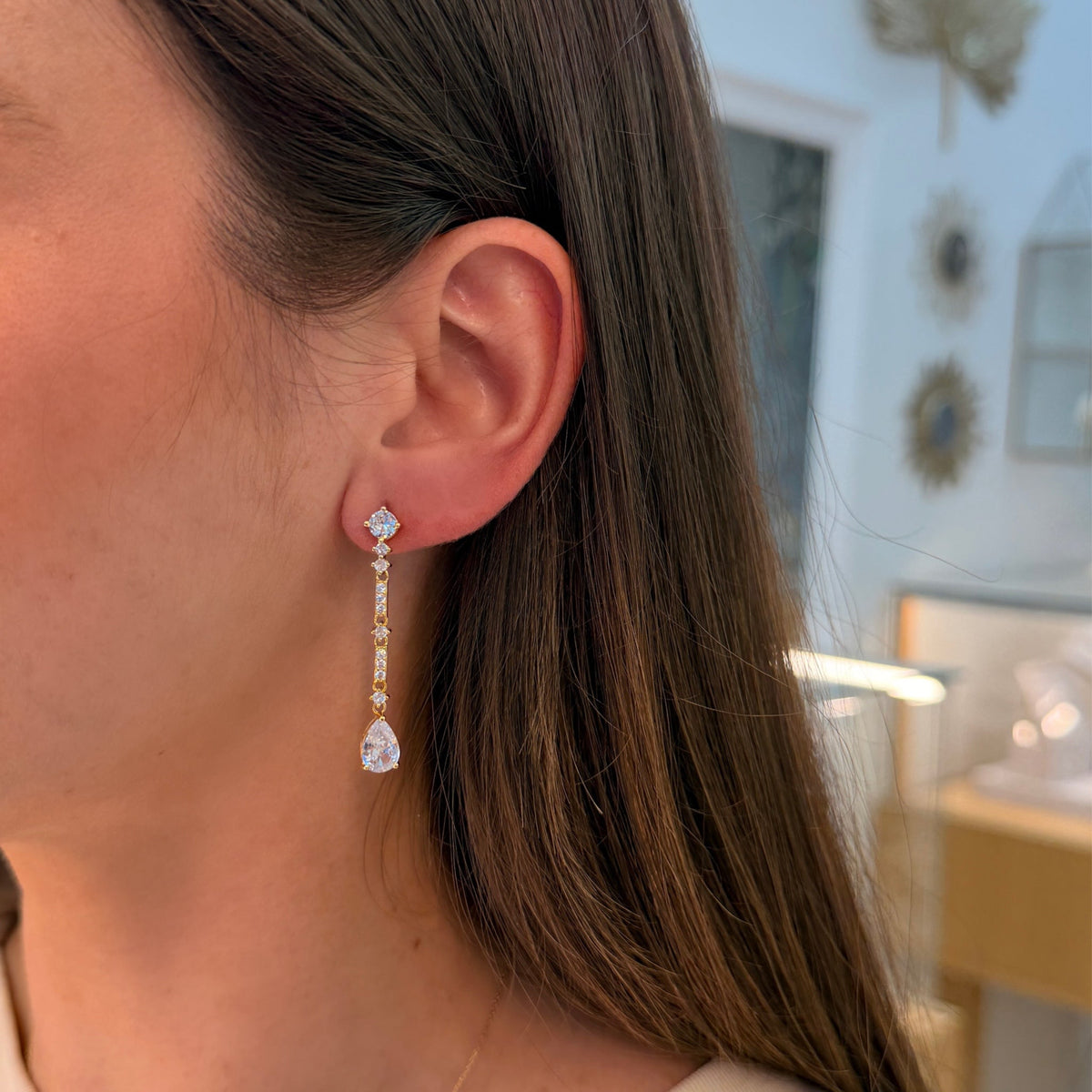 Pendientes Espiga Oro - Piedra de Toque