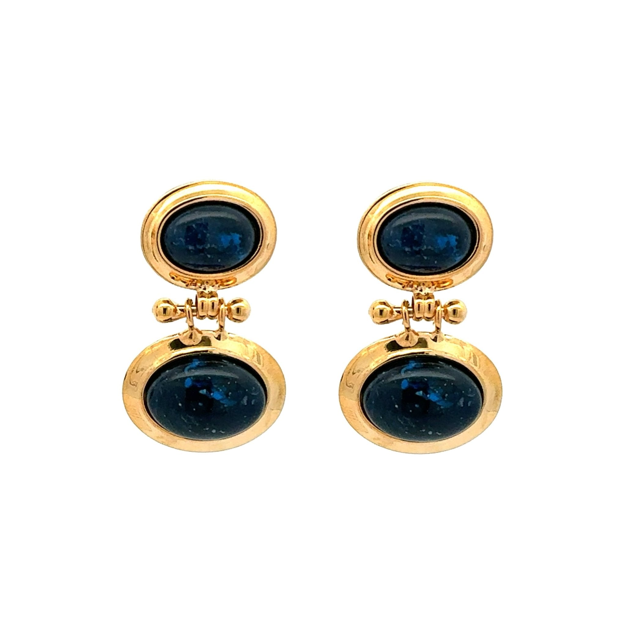 Pendientes Gemelos Lapislázuli - Piedra de Toque