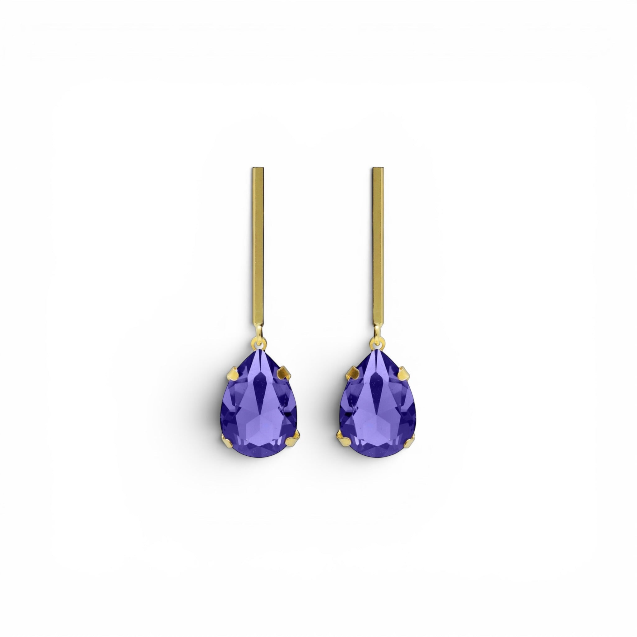 Pendientes Gota Malva - Piedra de Toque